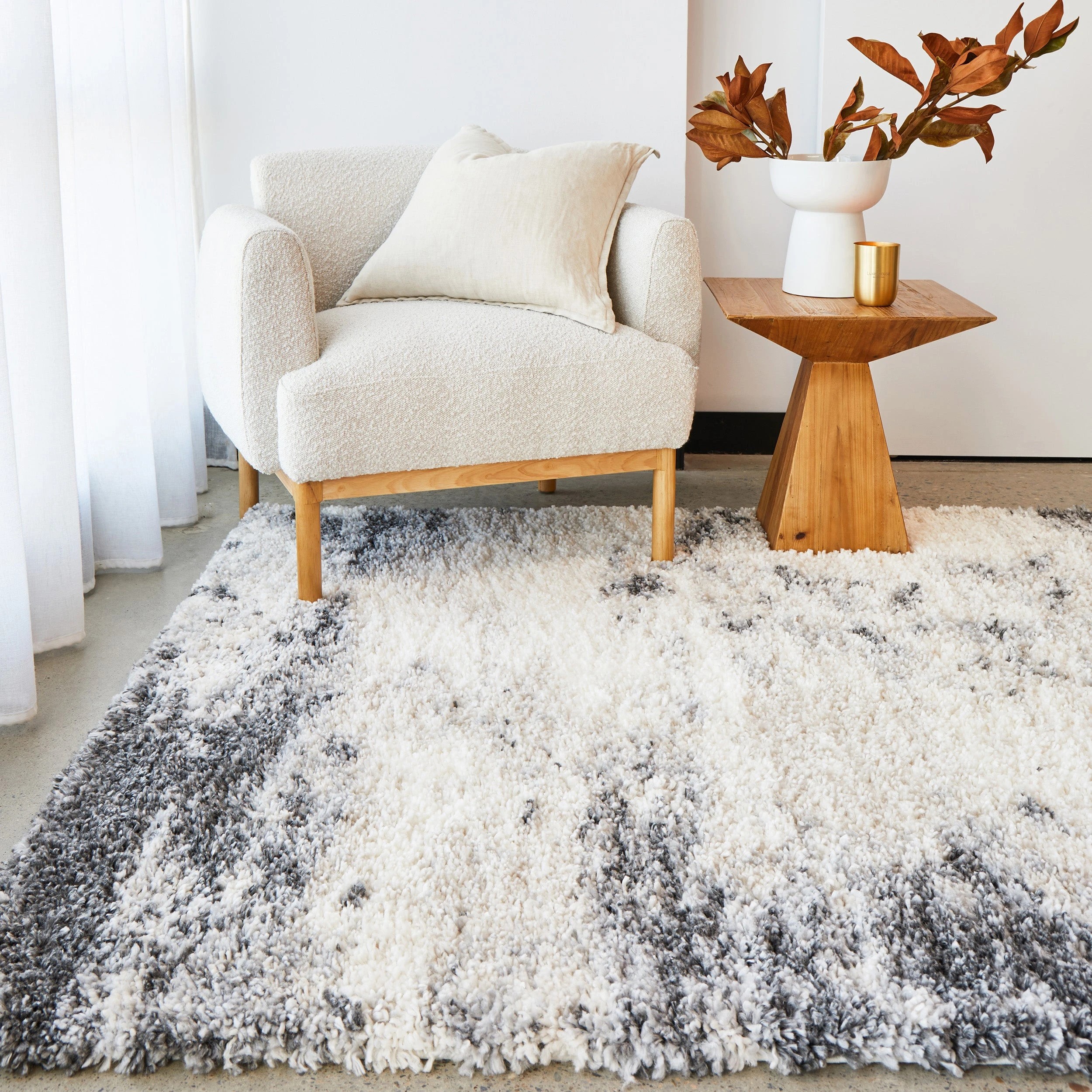 2 Common Ground Rugs Nocturne Opal 400x300cm - Extra Extra Large Shag Rug - White, 2 of 6
