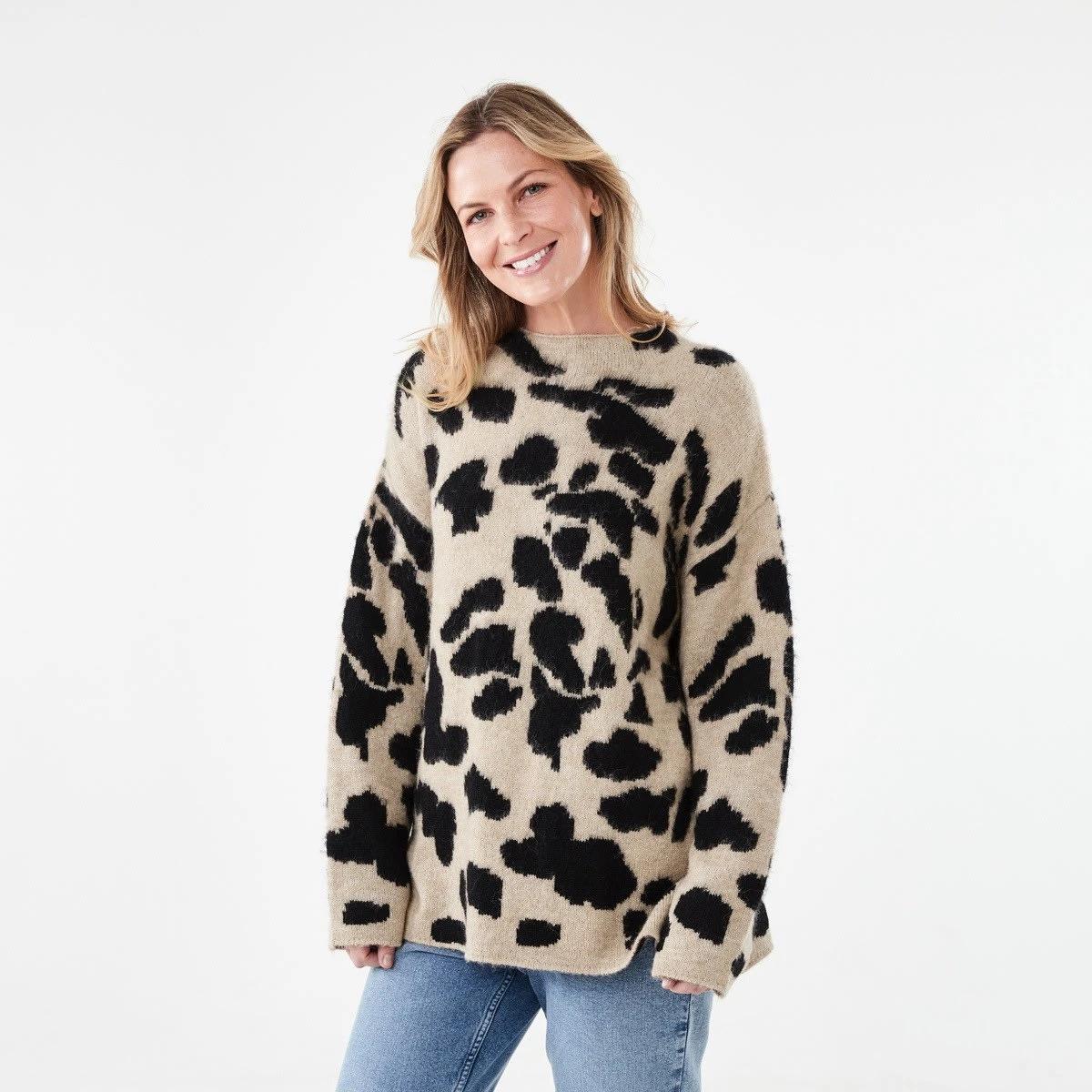 2 Fluffy Animal Jumper Leopard, 2 of 6
