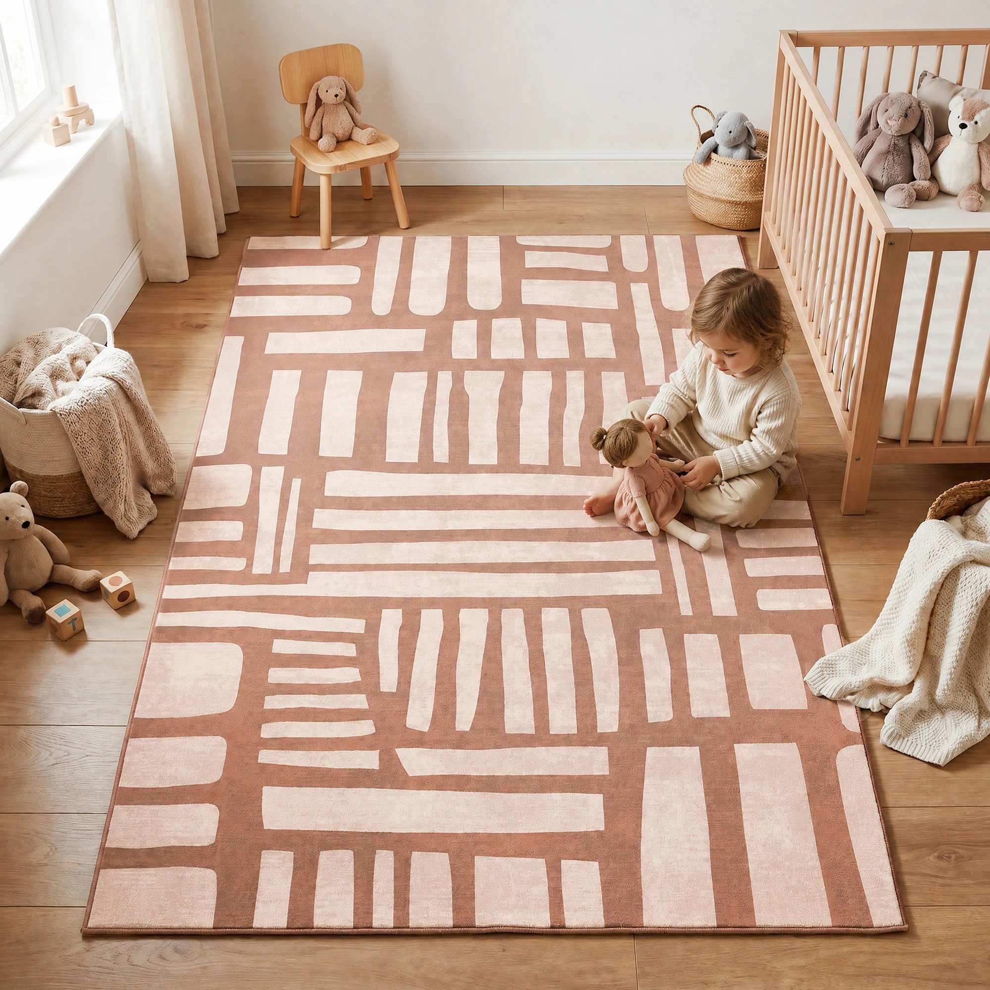 3 Common Ground Rugs Kumo Comfort Mat Wila 160x100cm - Small Floor Rug - Brown, 3 of 8