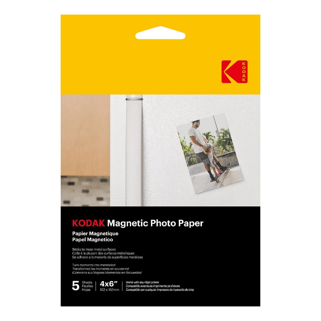 1 Kodak 6 x 4" Magnetic Photo Paper 650gsm 5 Pack, 1 of 1