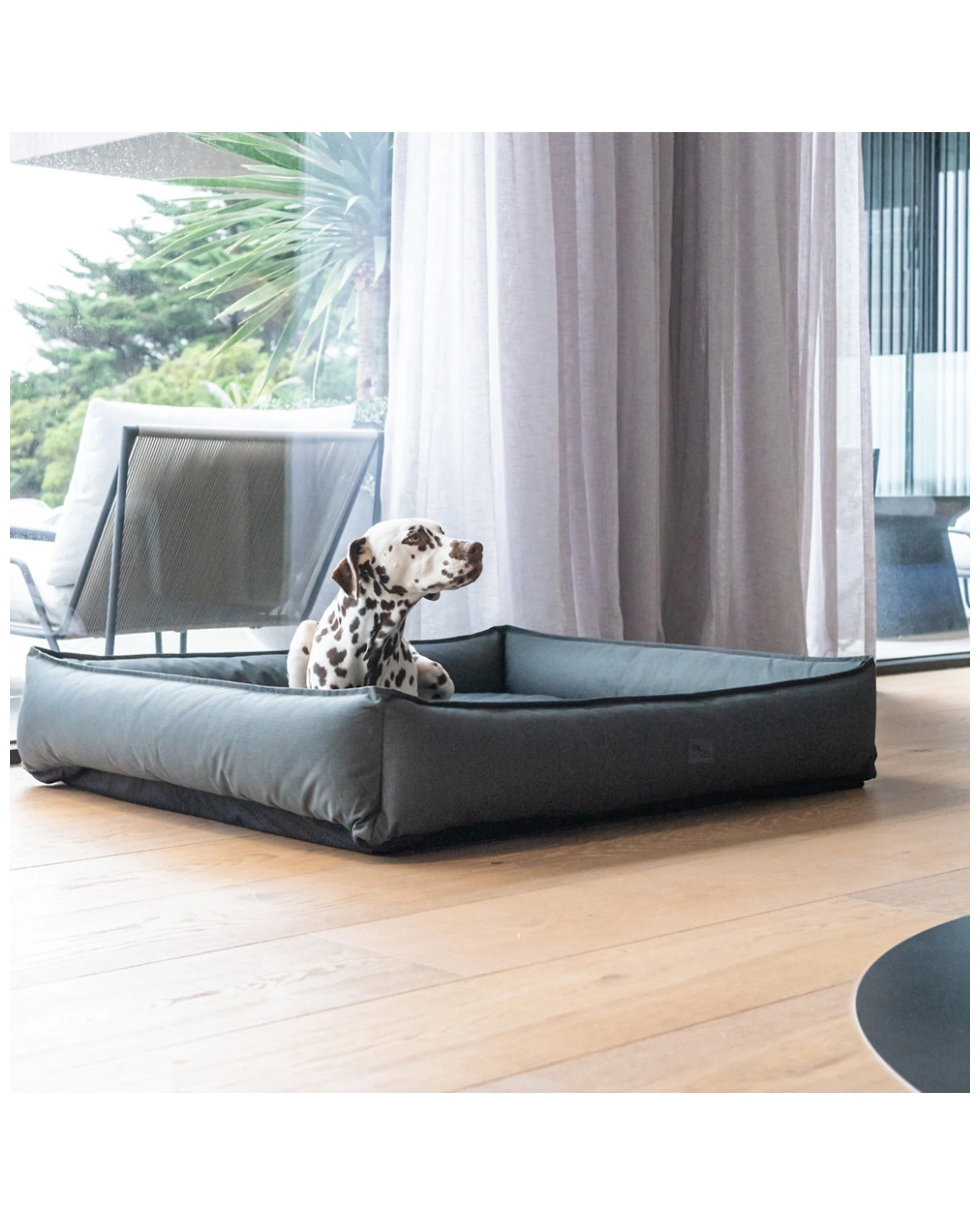 5 SUPERIOR PET GOODS Ripstop Dog Lounger Mini Dog Bed Australian Made Non-Slip - Grey, 5 of 5