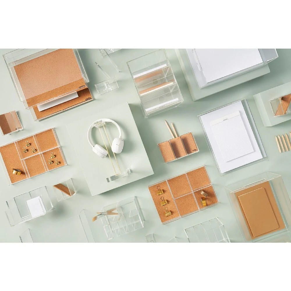 3 Otto Acrylic Storage Box With Handle Hole, 3 of 4