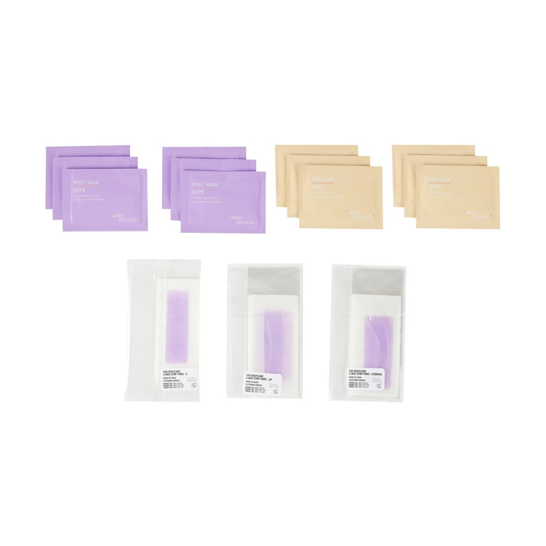 2 OXX Bodycare Sweet Cheeks Facial Wax Strip Kit, 2 of 7