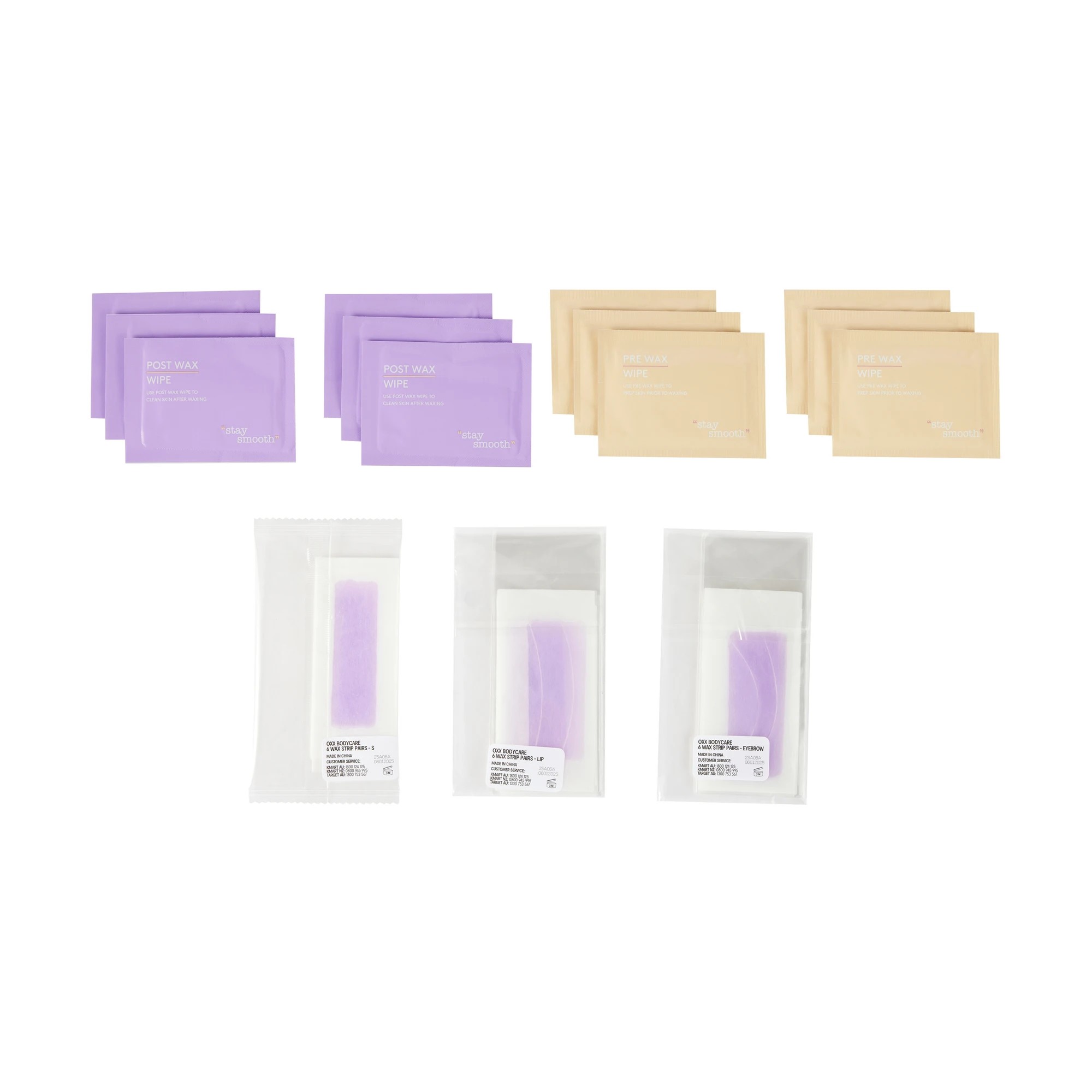 2 OXX Bodycare Sweet Cheeks Facial Wax Strip Kit, 2 of 7