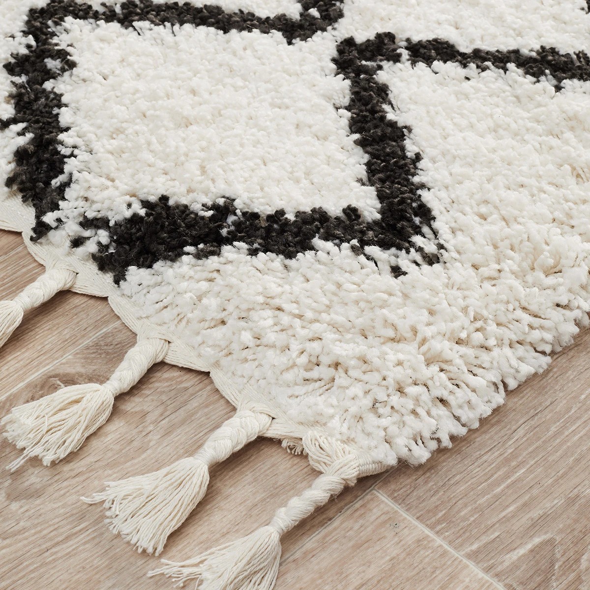 2 Common Ground Rugs Amber 11 400x80cm - Large Shag Rug - Natural, 2 of 7