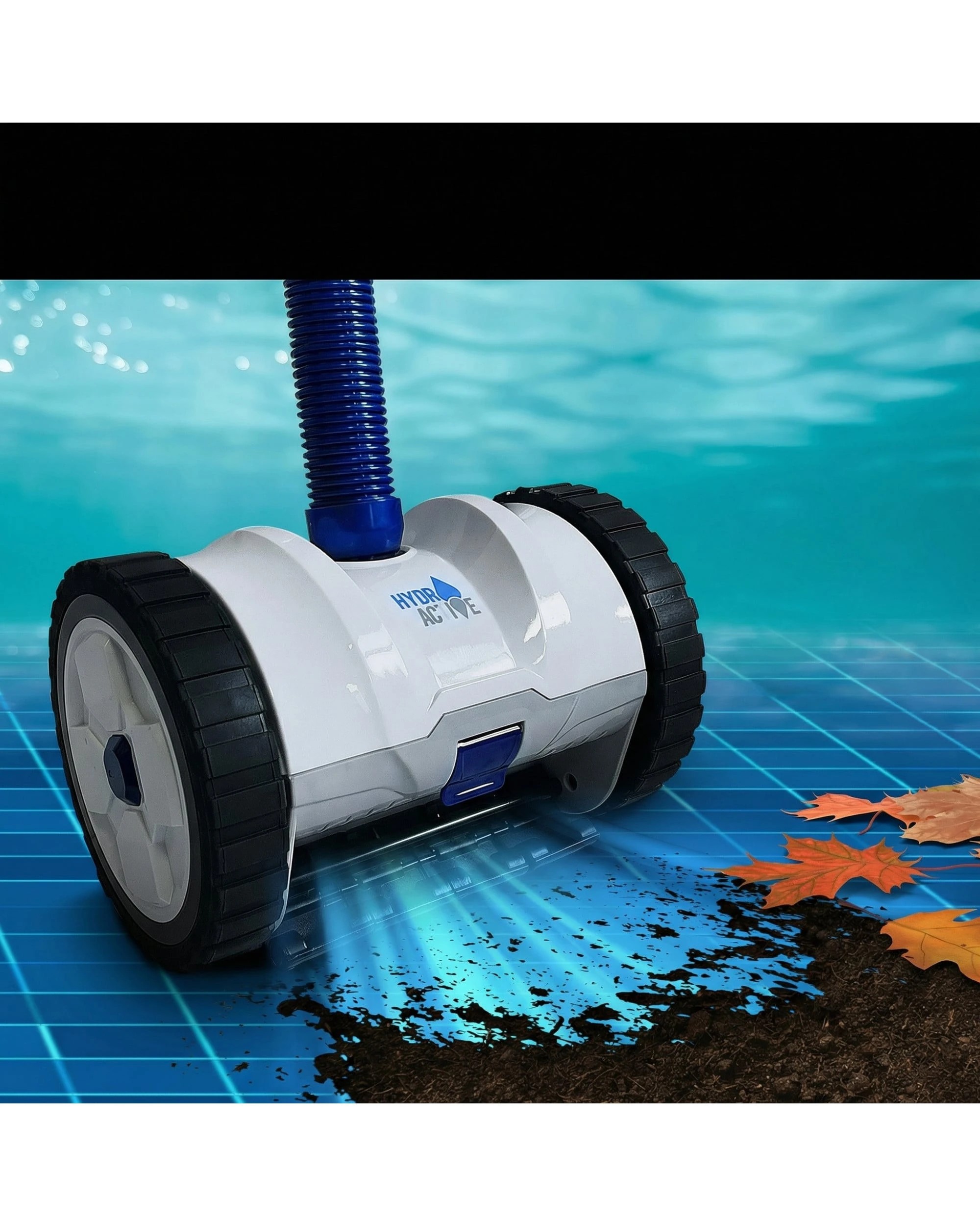 2 HydroActive Automatic Suction Pool Cleaner for Inground Pools, 12m Hose - Grey, 2 of 9