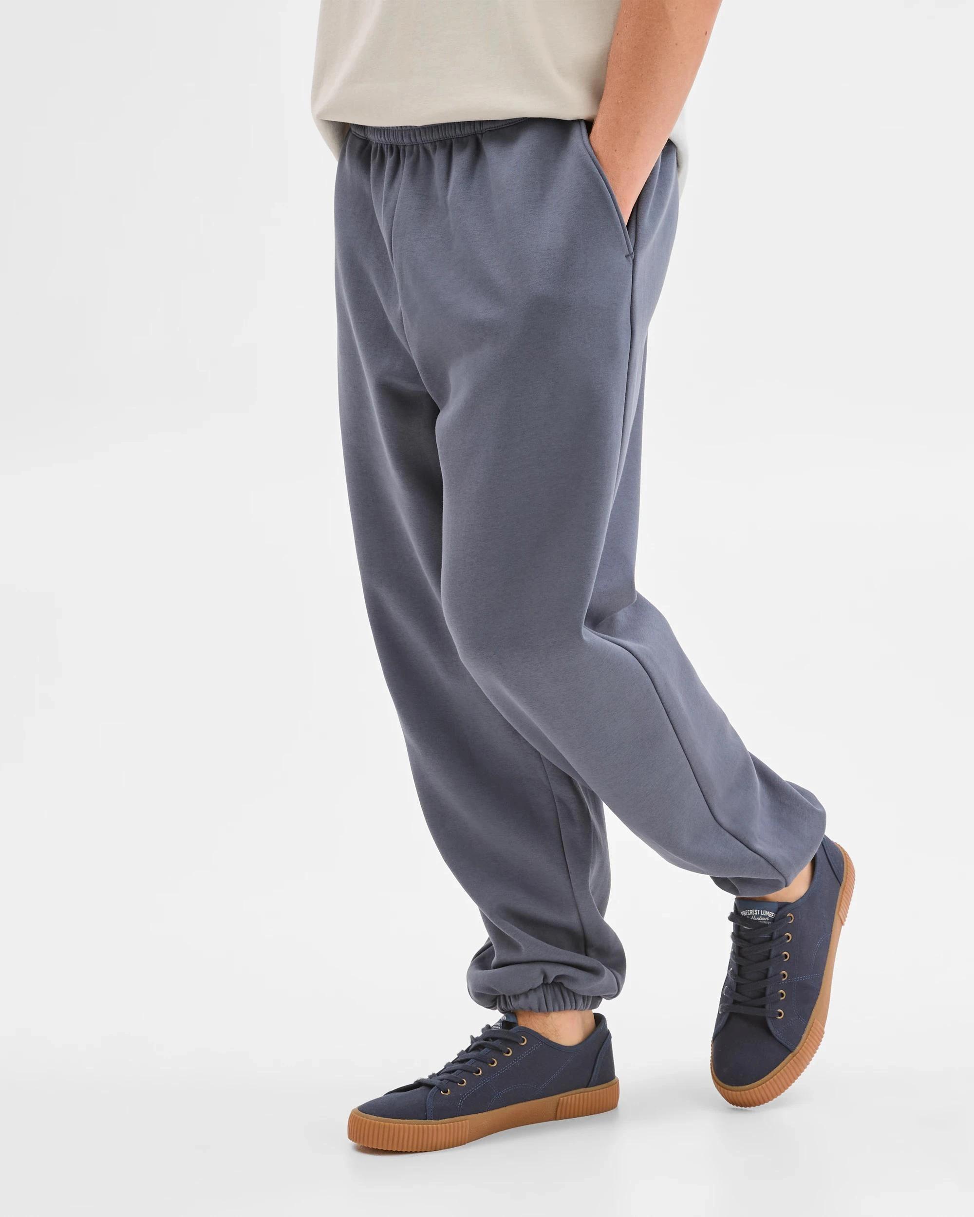 4 Commons Australian Cotton Blend Heavyweight Cuffed Trackpants OMBRE BLUE, 4 of 6
