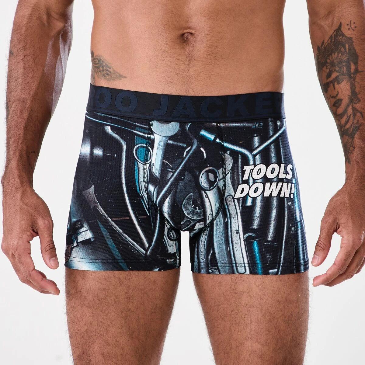 2 3 Pack Jackeroo Print Mesh Trunks TOOLS DOWN, 2 of 7