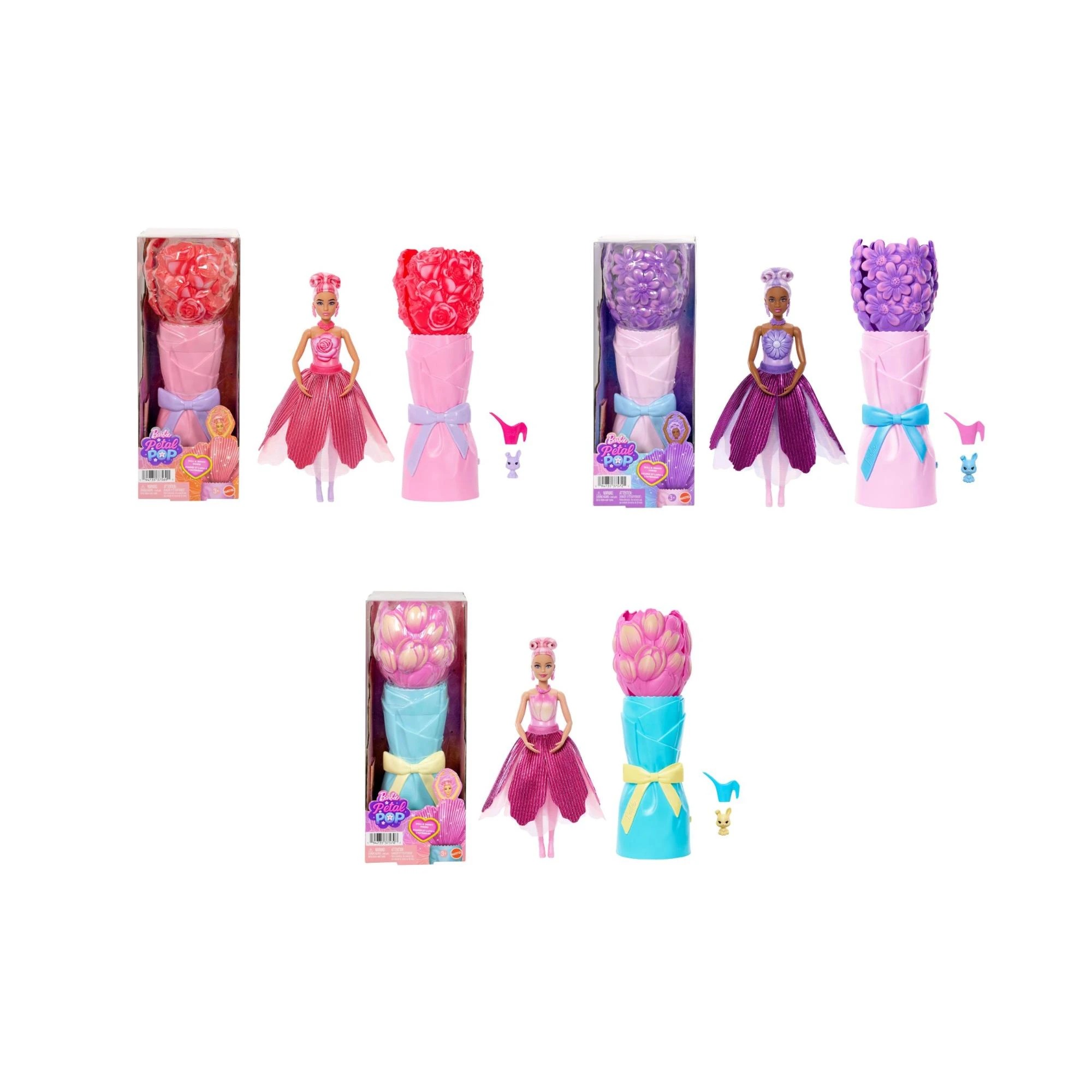 1 Barbie Petal Pop Fashion Doll - Assorted, 1 of 7