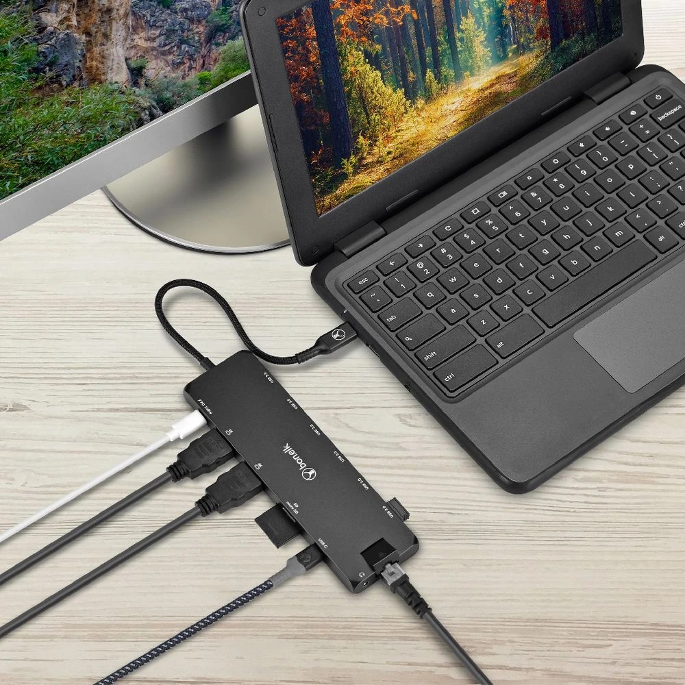 6 Bonelk Long-Life USB-C 14-in-1 Multiport Hub Black, 6 of 7