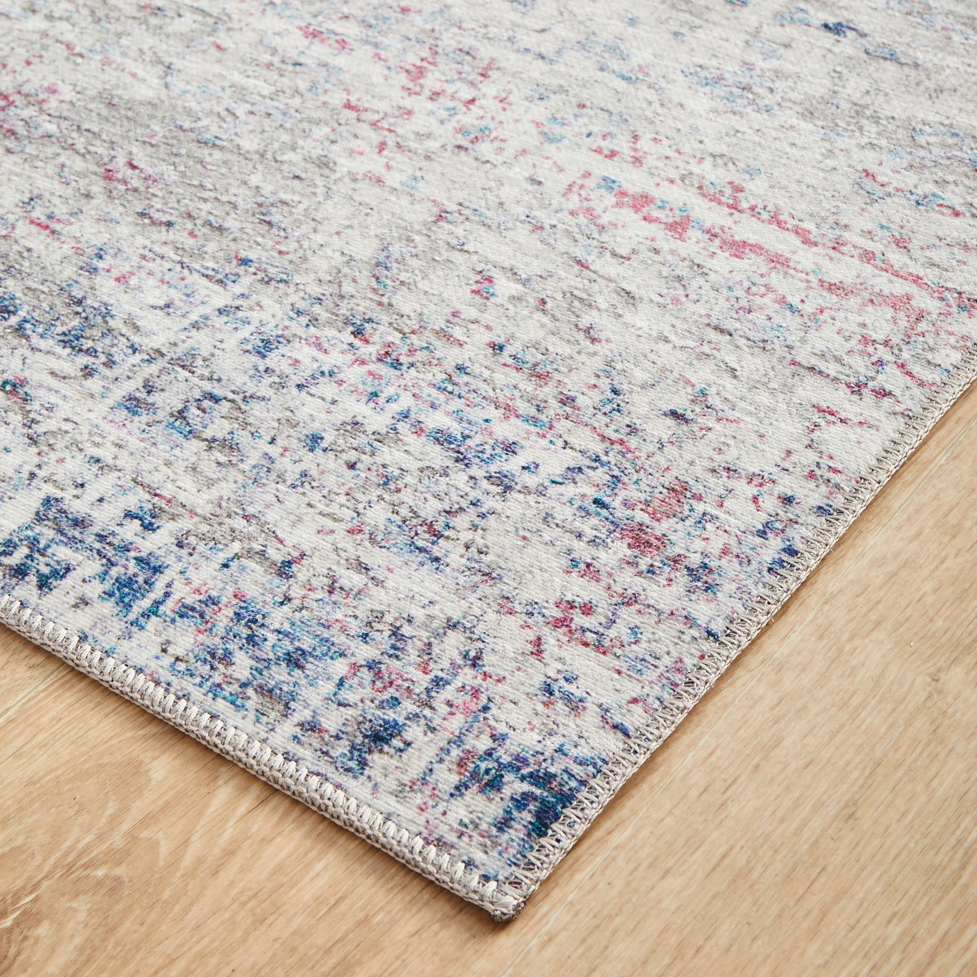 3 Common Ground Rugs Bazaar 144 300x80cm - Medium Runner Rug - Blue, 3 of 8