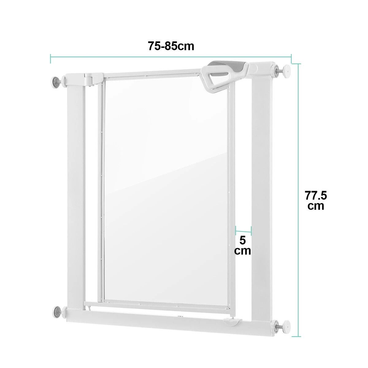 2 Pet Scene Clear Pet Dog Safety Gate Enclosure Adjustable Security, 2 of 6