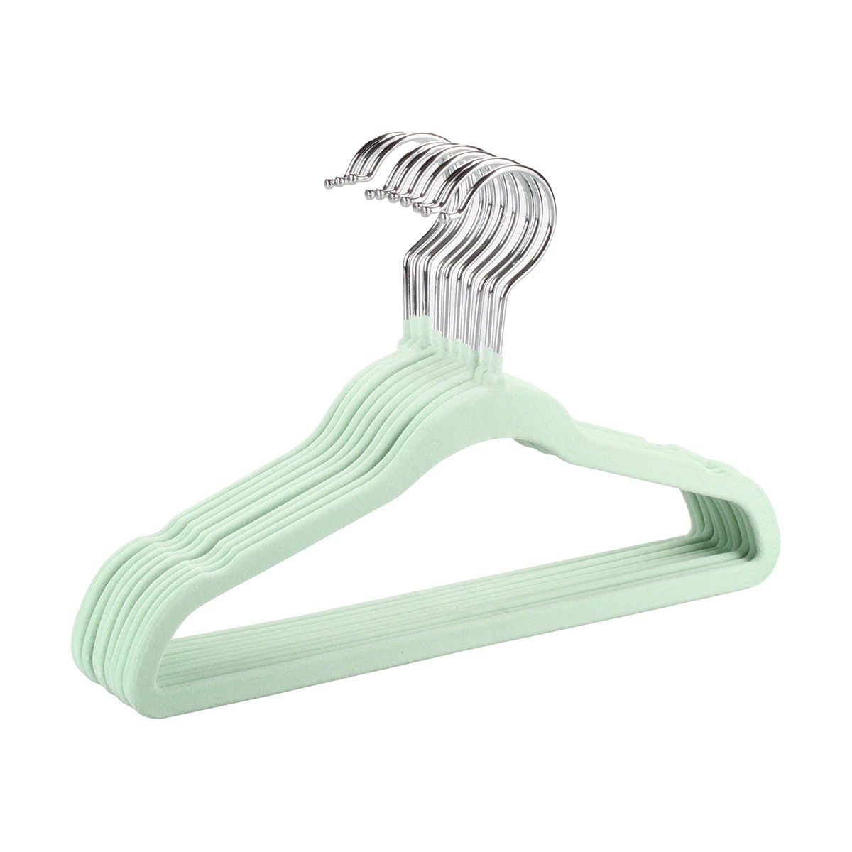 2 10 Pack Kids' Flocked Hangers, 2 of 2