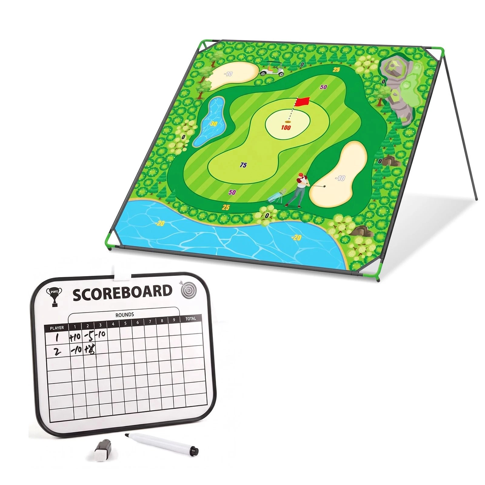5 Ausway Portable Golf Chipping Target Game Set for Indoor Outdoor, 5 of 6