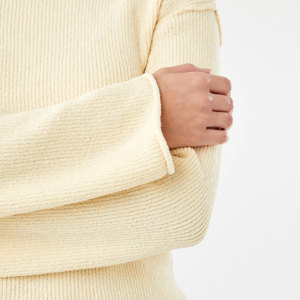 5 Textured Boat Neck Jumper FLAN, 5 of 5