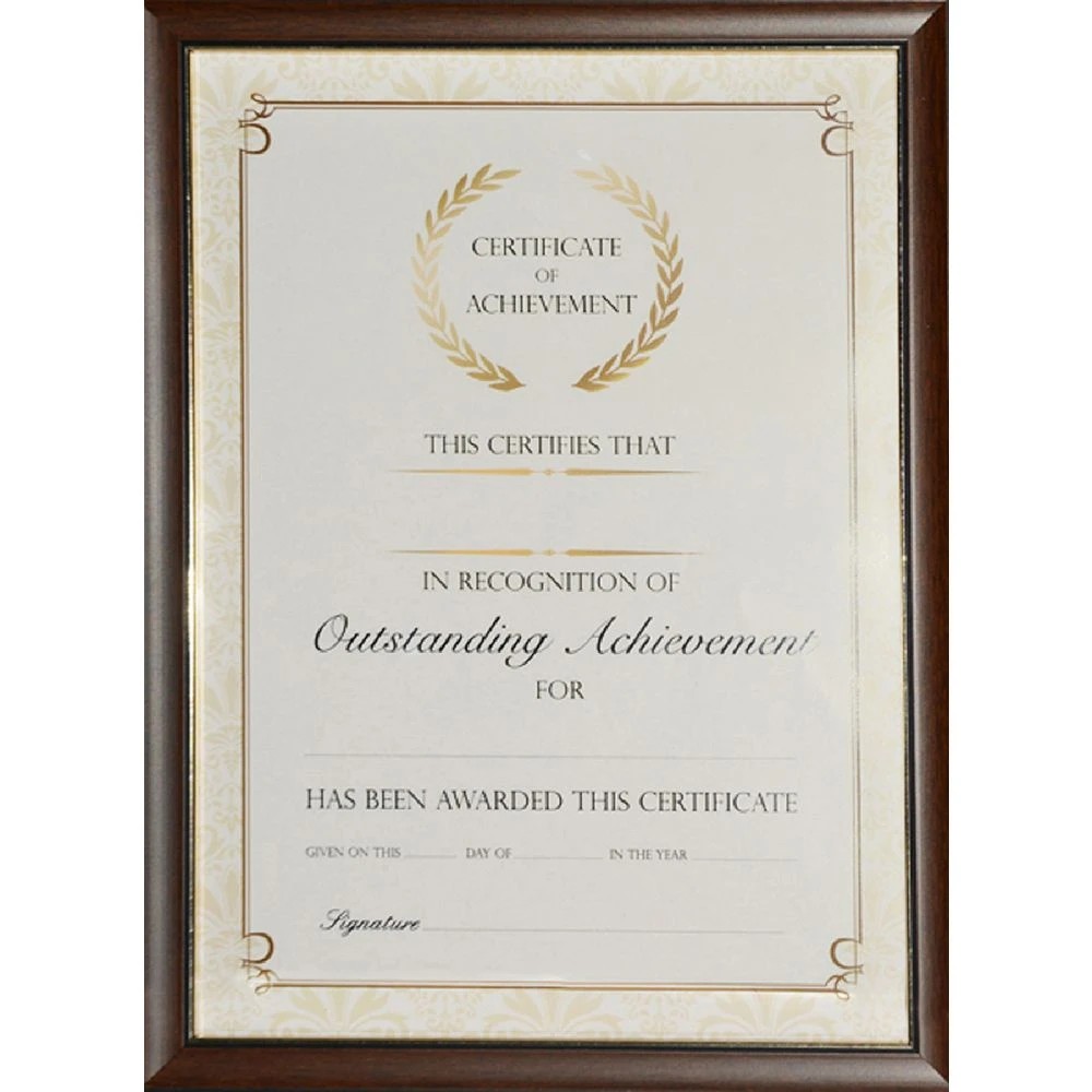 1 A4 Certificate Frame Timber Look, 1 of 6