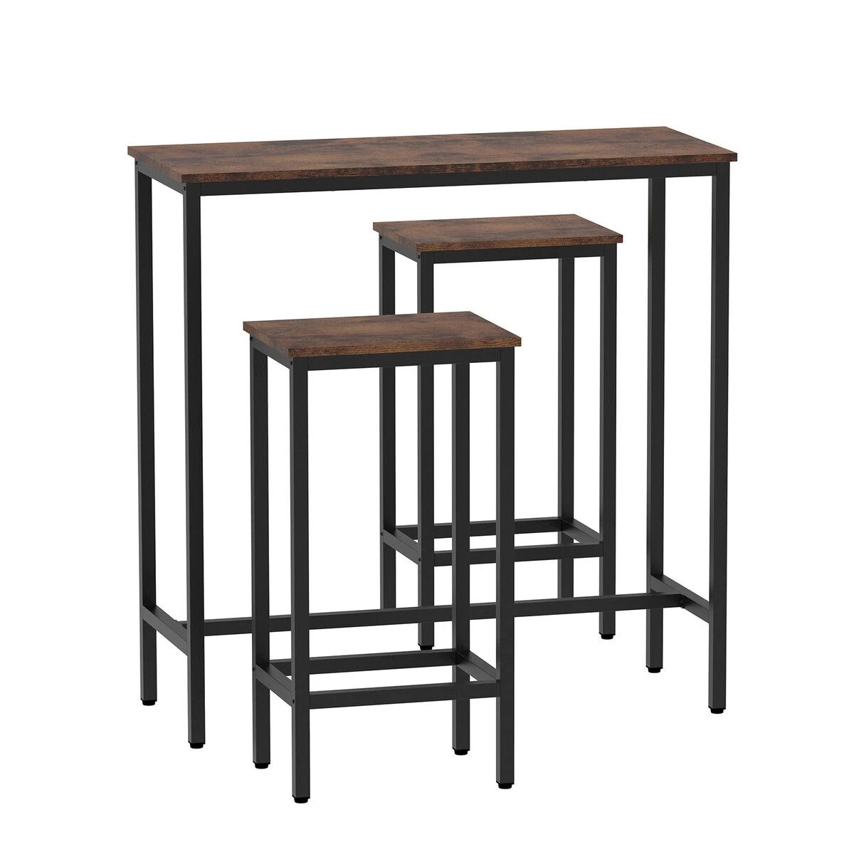 1 Ausway Bar Table and Stools Set Dining Chairs, 1 of 4