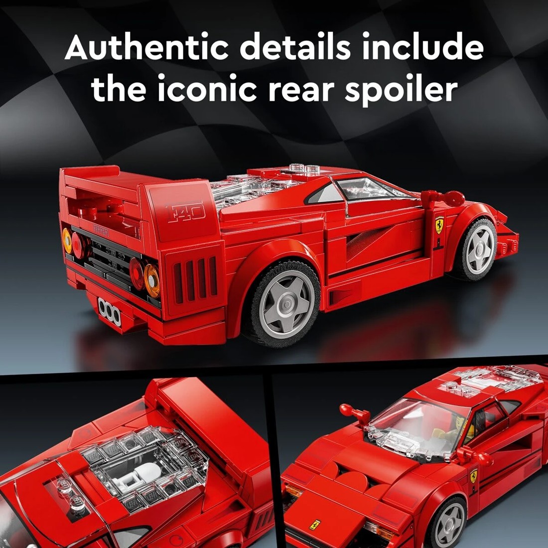 6 LEGO Speed Champions Ferrari F40 Supercar Vehicle 76934, 6 of 10