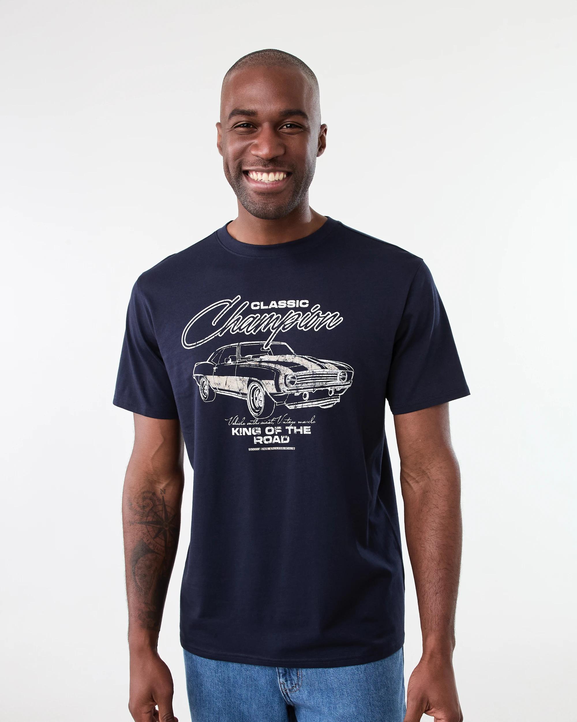 1 Print T-shirt Blu King, 1 of 5