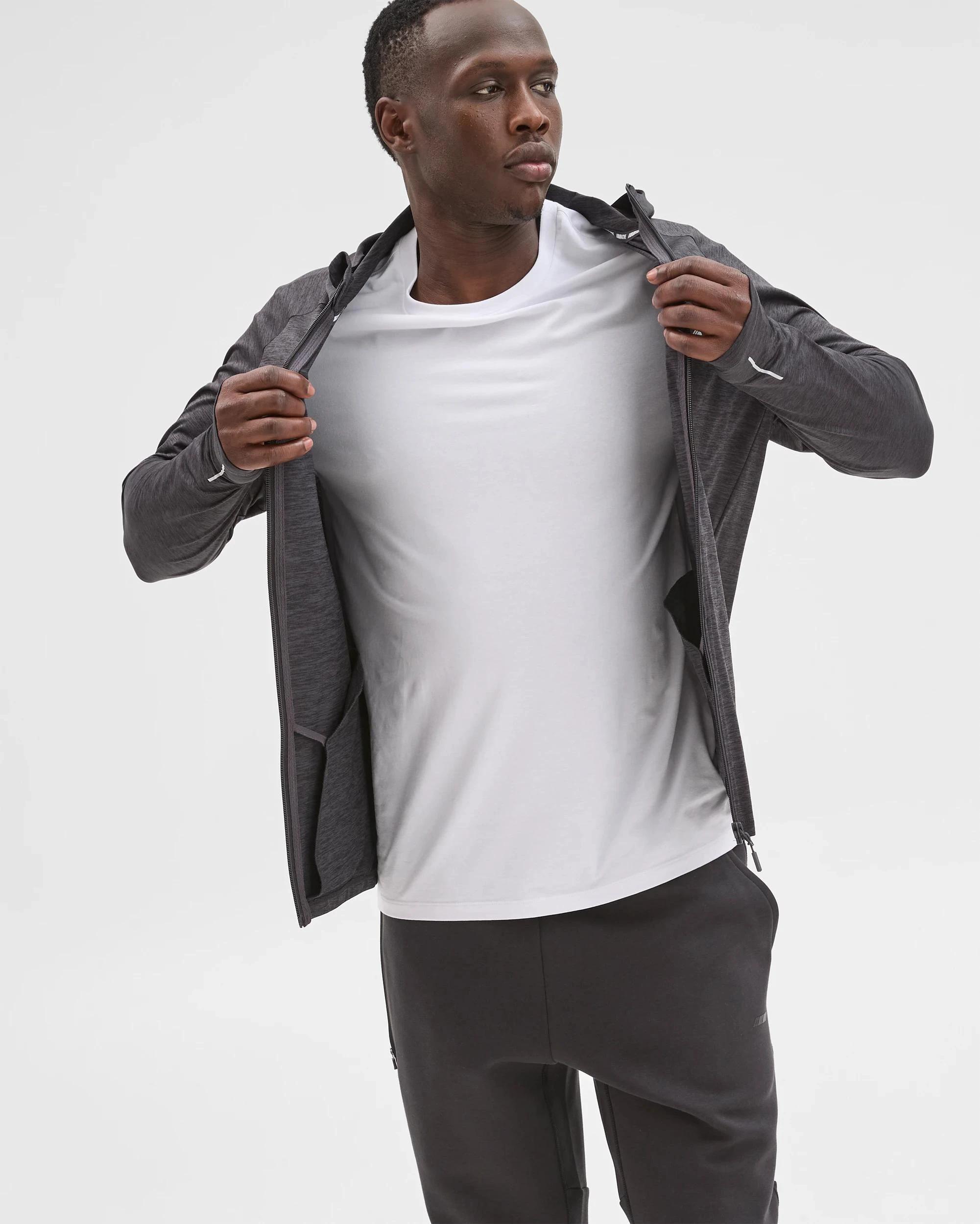 3 Target Active Panelled Zip Through Hoodie BLACK, 3 of 7