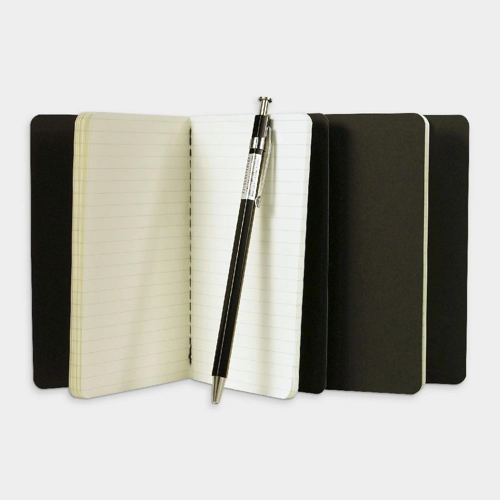 2 Moleskine Cahier Pocket Ruled Notebook Black 3 Pack, 2 of 2