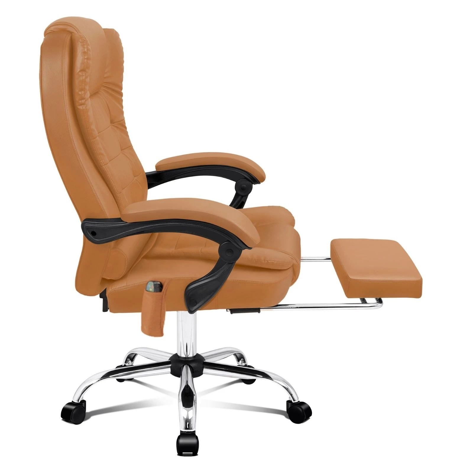 6 Alfordson Massage Office Chair Heated Seat Gaming Executive Racer PU Leather - Brown, 6 of 10