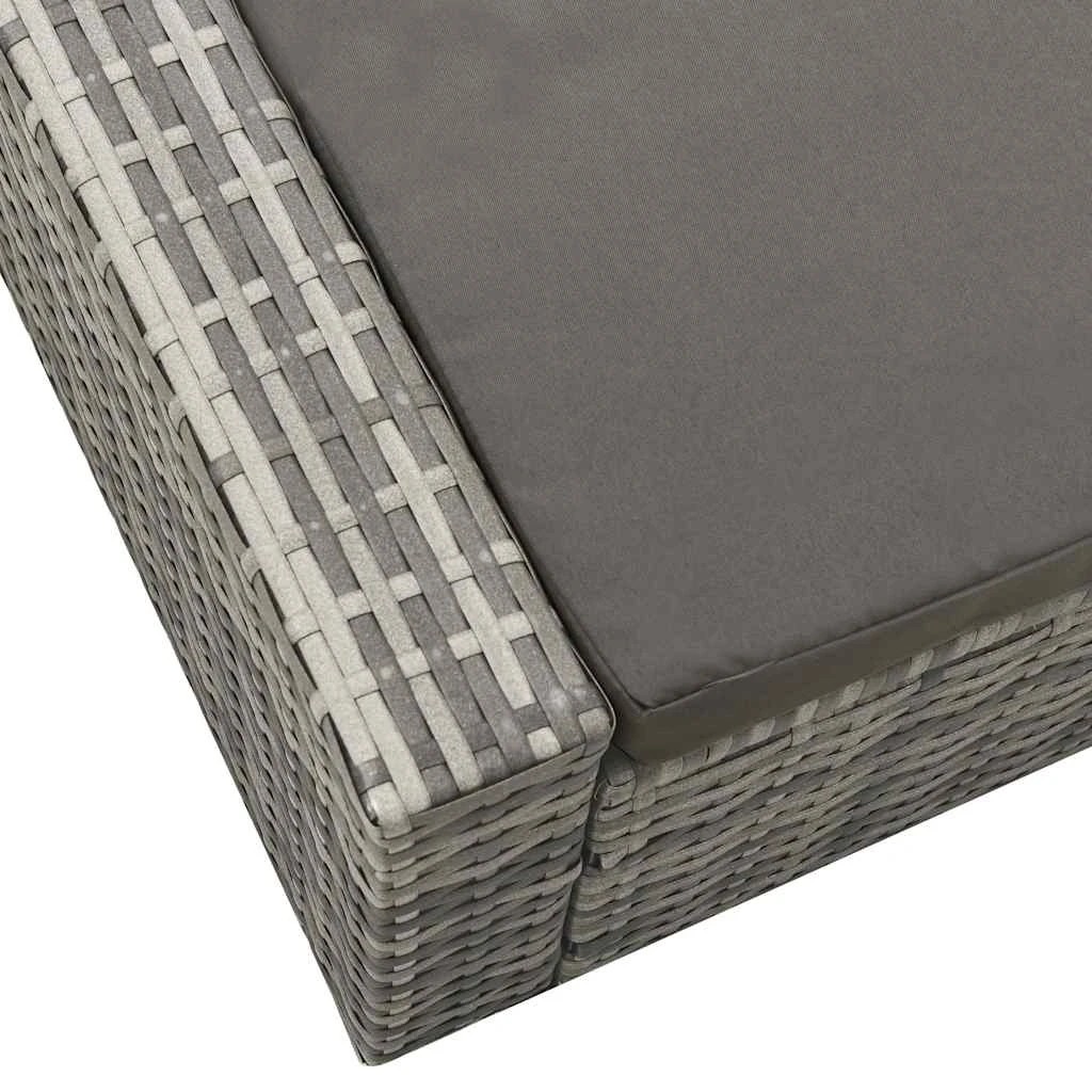4 Vidaxl Sunlounger Sun Lounger, Sun Loungers - Grey, 4 of 6