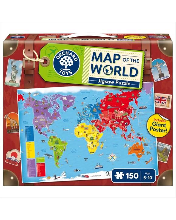 Orchard Map Of The World 150 Piece Jigsaw Puzzle