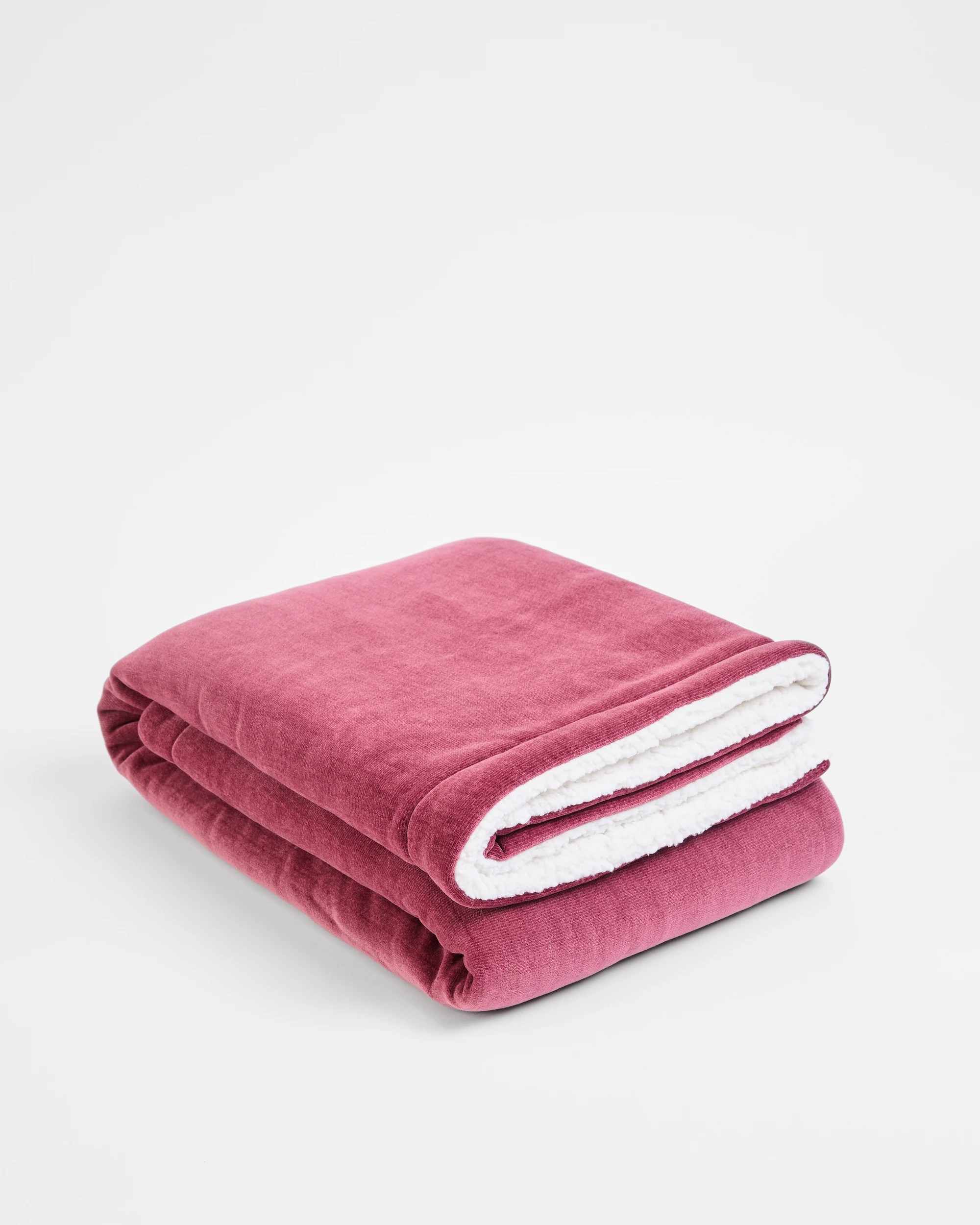 1 Target Chenille Sherpa Throw - Queen Bed - Pink, 1 of 3
