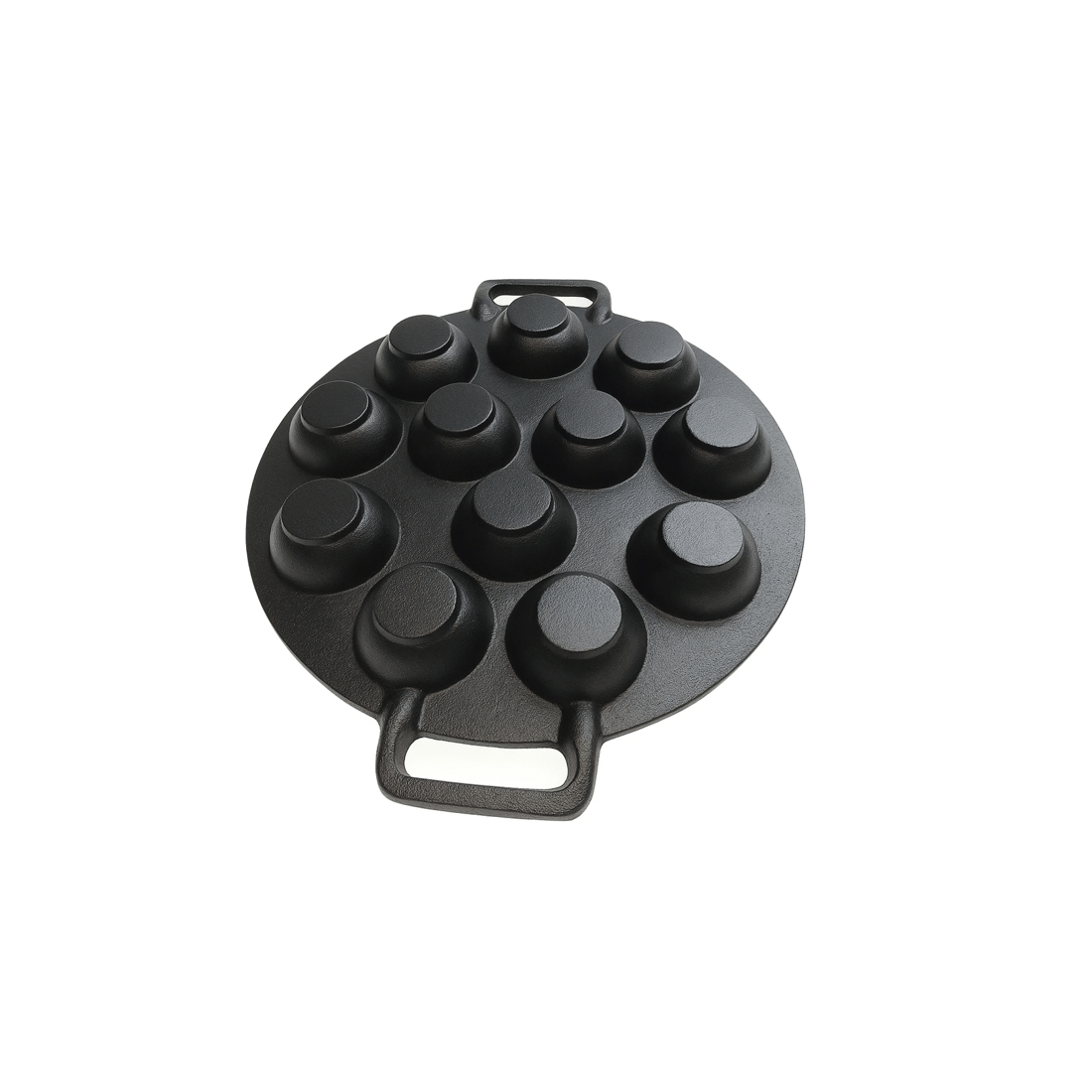 2 BR Home Dimpled Cast Iron Poffertjes Maker with Handles, 2 of 5