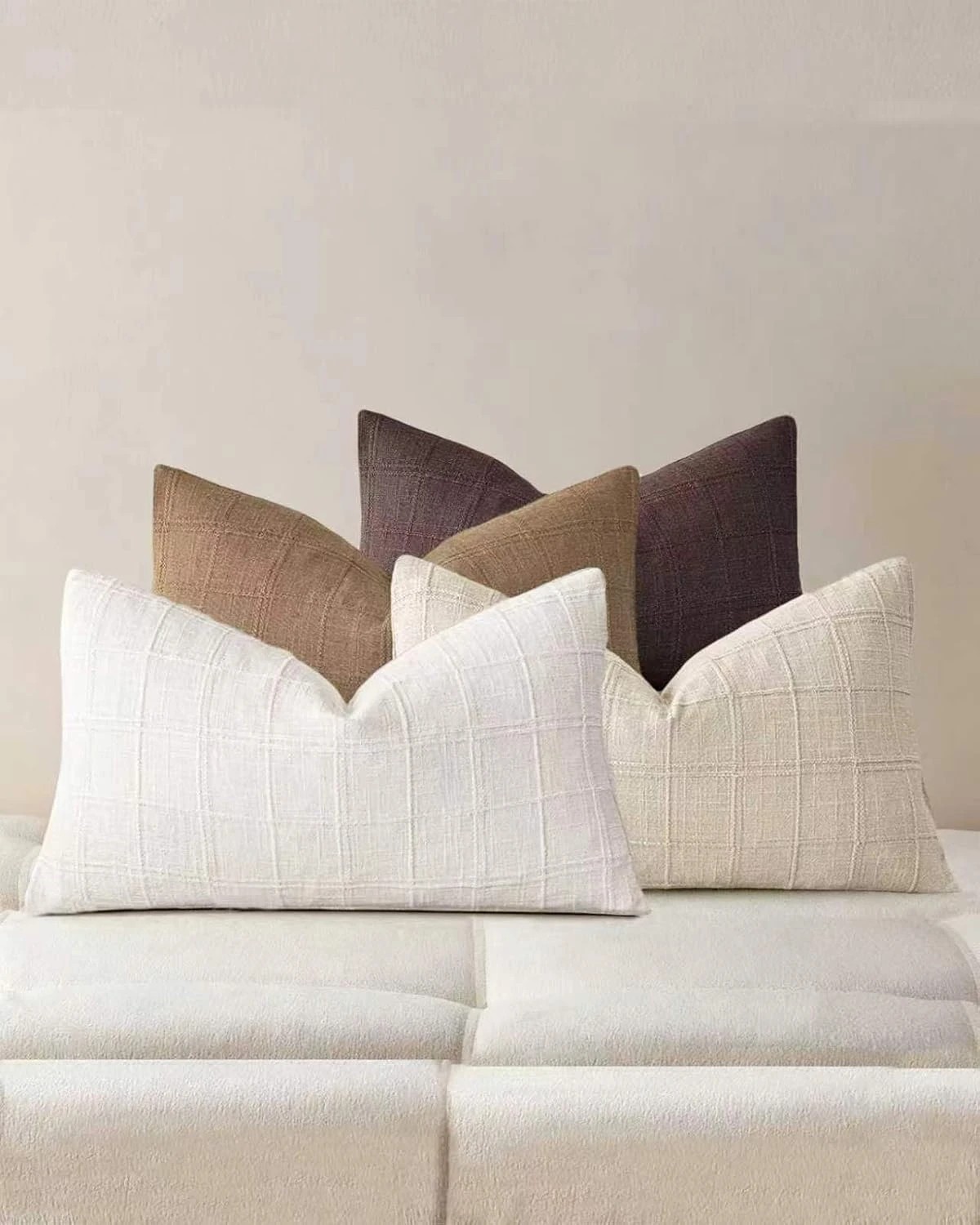 1 Gioia Casa 4-Pack Linen Look Cushion Covers 30cm x 50cm - Earthy Neutrals, 1 of 4