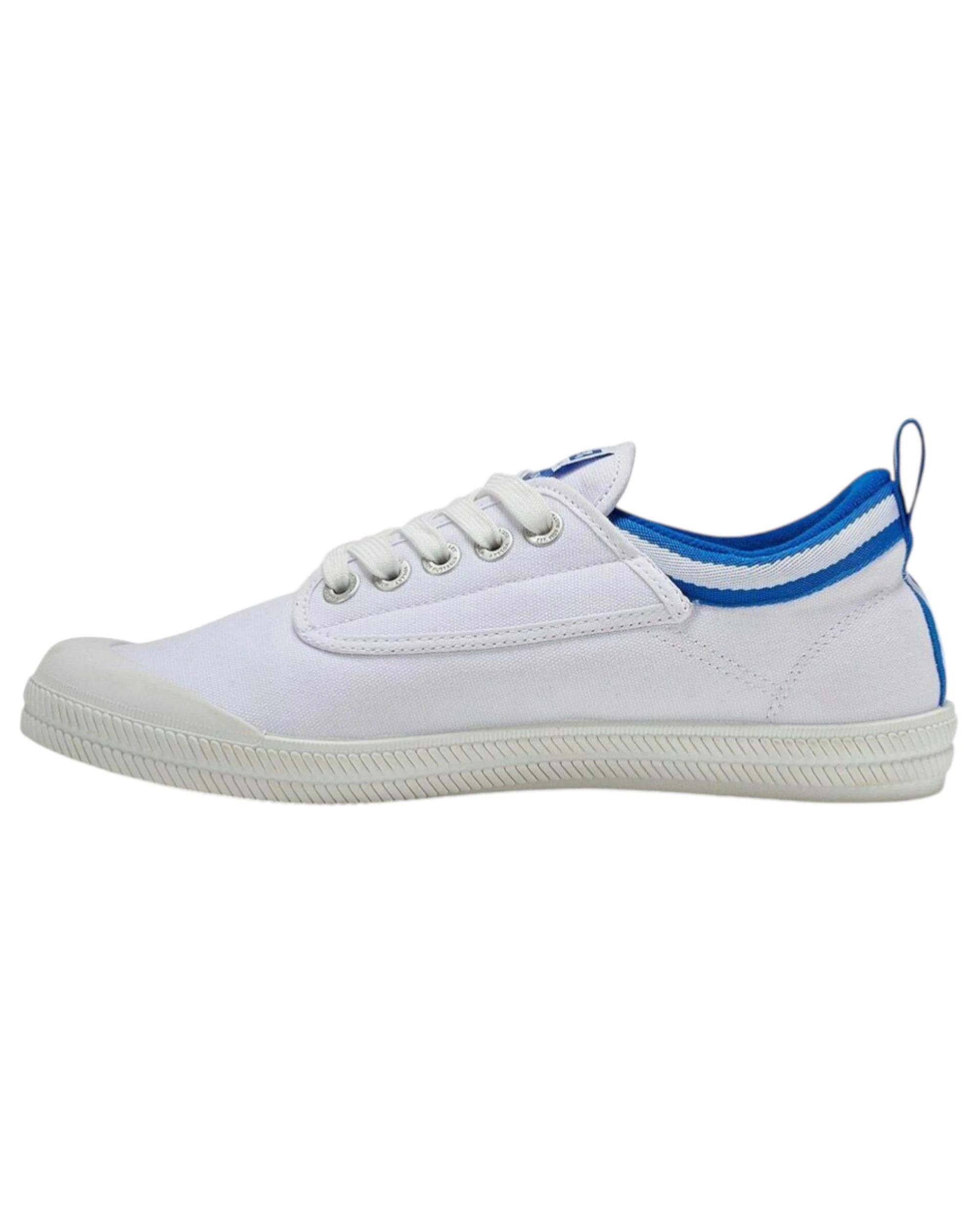 2 Volley Dunlop s International Low Canvas Casual Mens Shoes - White/Blue WHITE/BLUE INTERNATIONAL LOW, 2 of 4