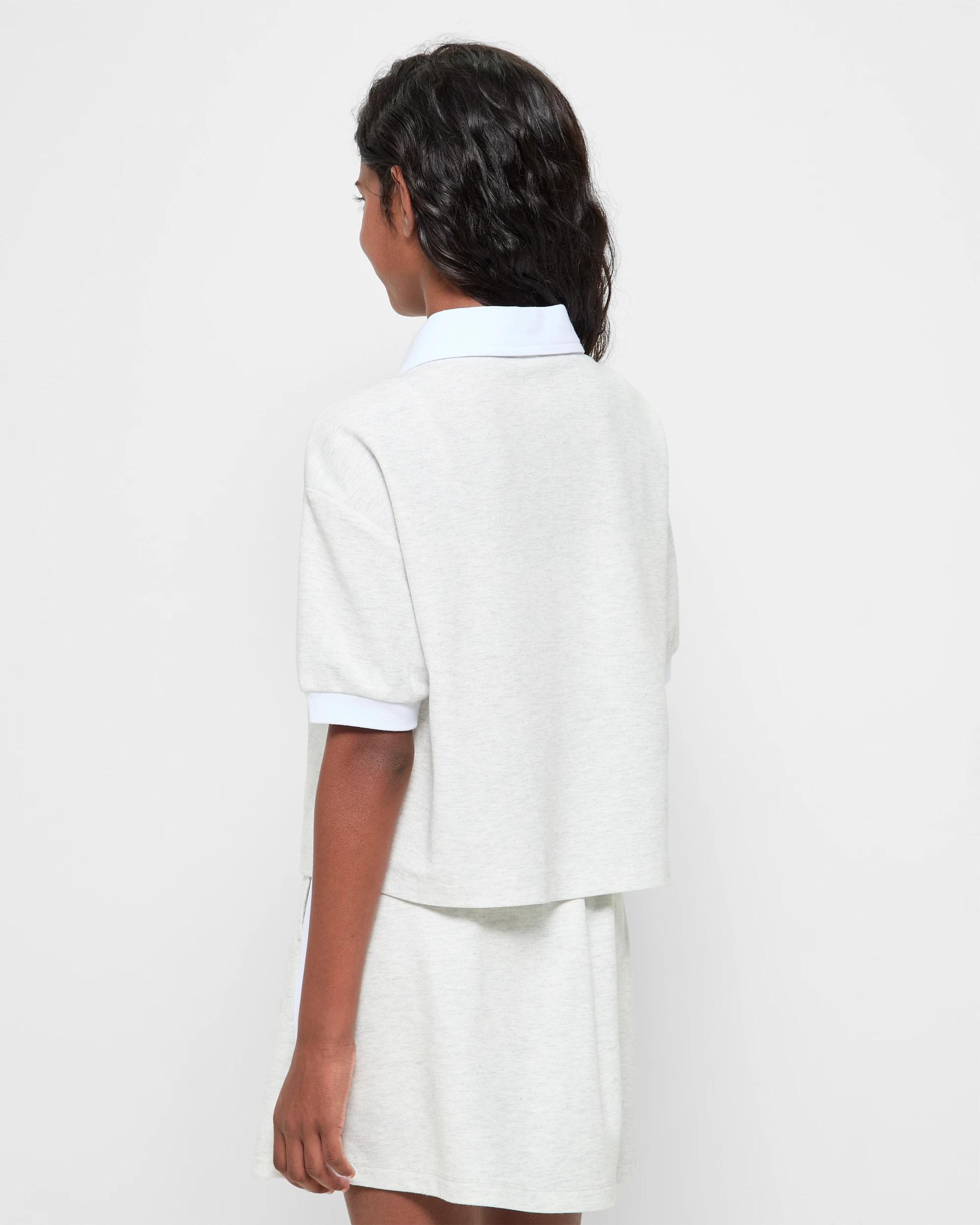 3 Target Australian Cotton Blend Polo Top GREY, 3 of 5