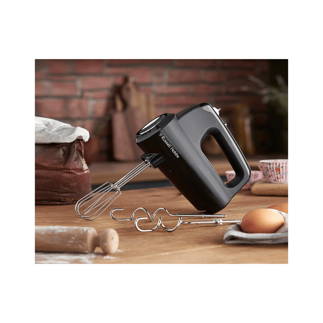 6 Russell Hobbs Rhmx5blk Electric Desire Hand Mixer Beater/food Whisk Matte - Black, 6 of 6