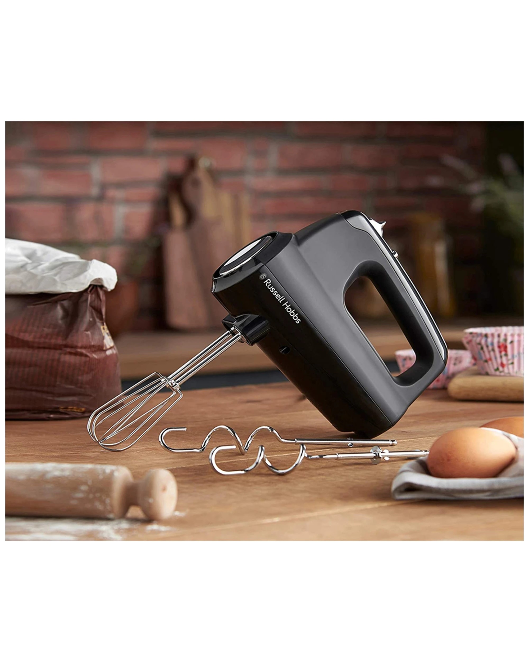 6 Russell Hobbs Rhmx5blk Electric Desire Hand Mixer Beater/food Whisk Matte - Black, 6 of 6