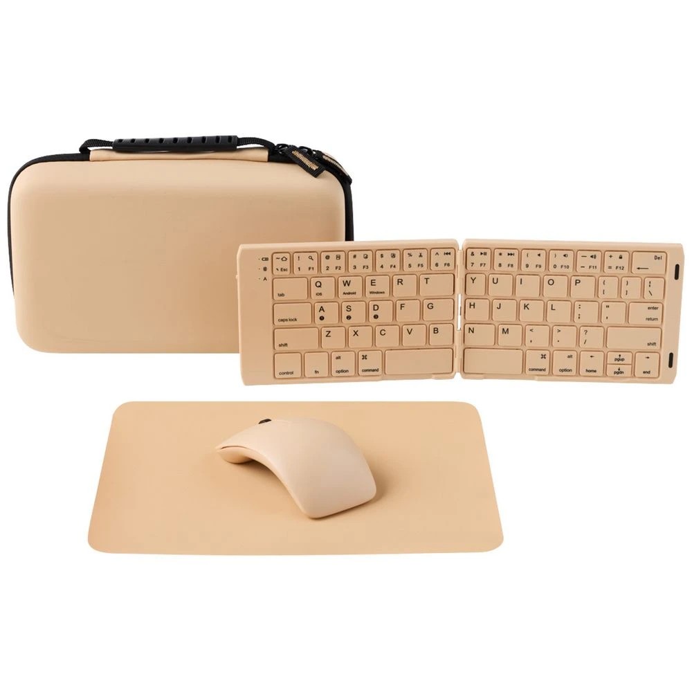 1 Otto On The Go Mouse and Keyboard Travel Pack Tan, 1 of 7