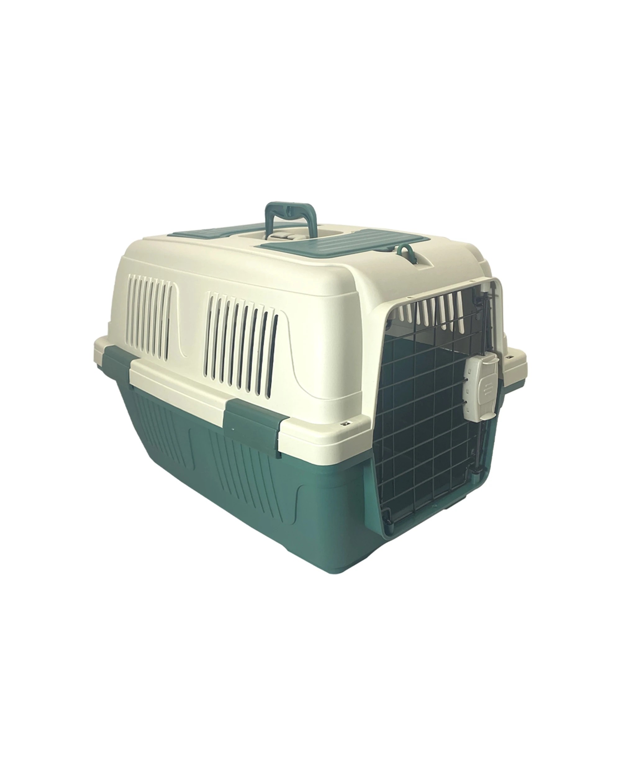 1 Showmaster Deluxe Plastic Pet Cat & Dog Transport Carrier Large - Assorted, 1 of 3