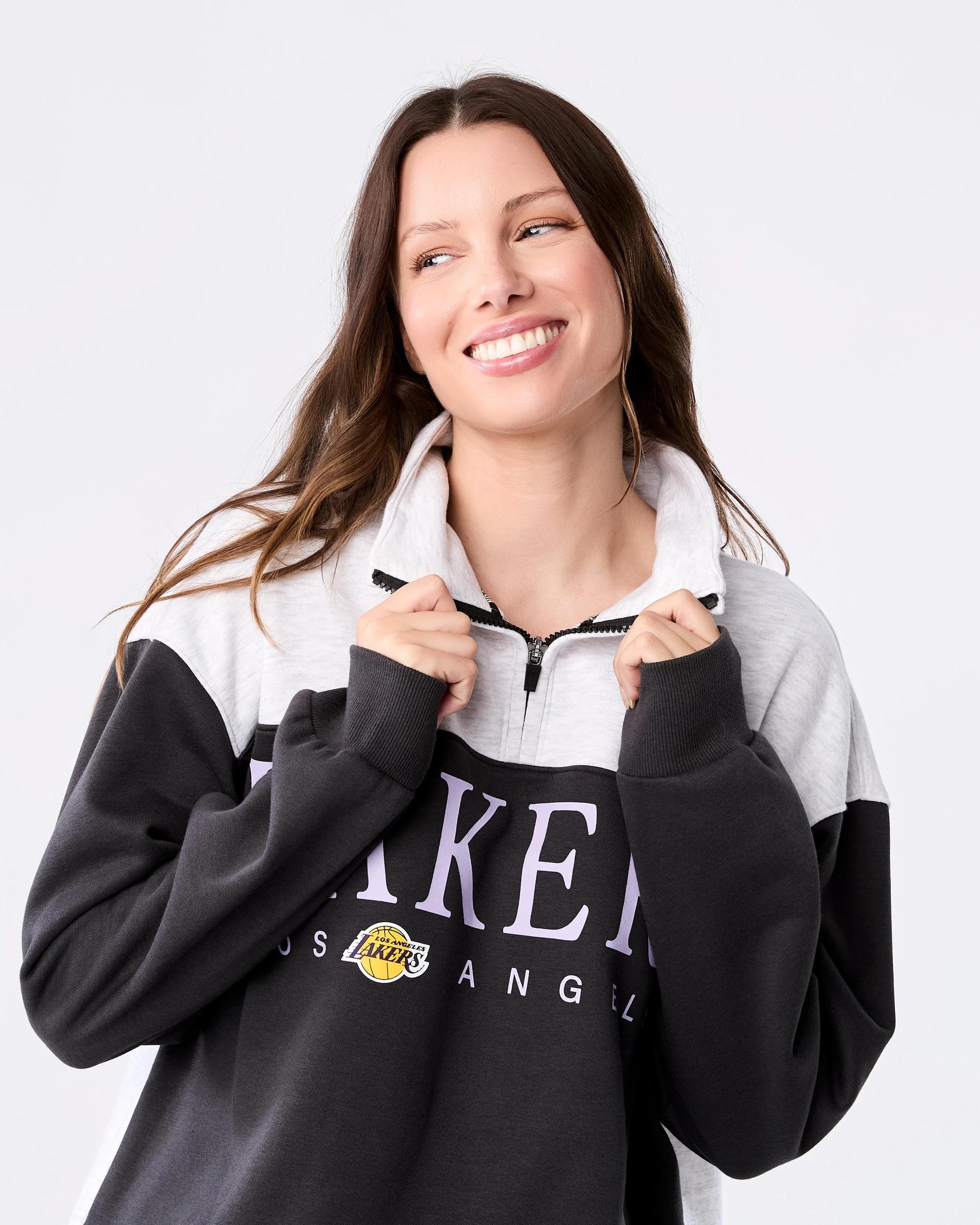 4 Official NBA Adult Lounge Quarter Zip Top Lkrs 7d6u, 4 of 5