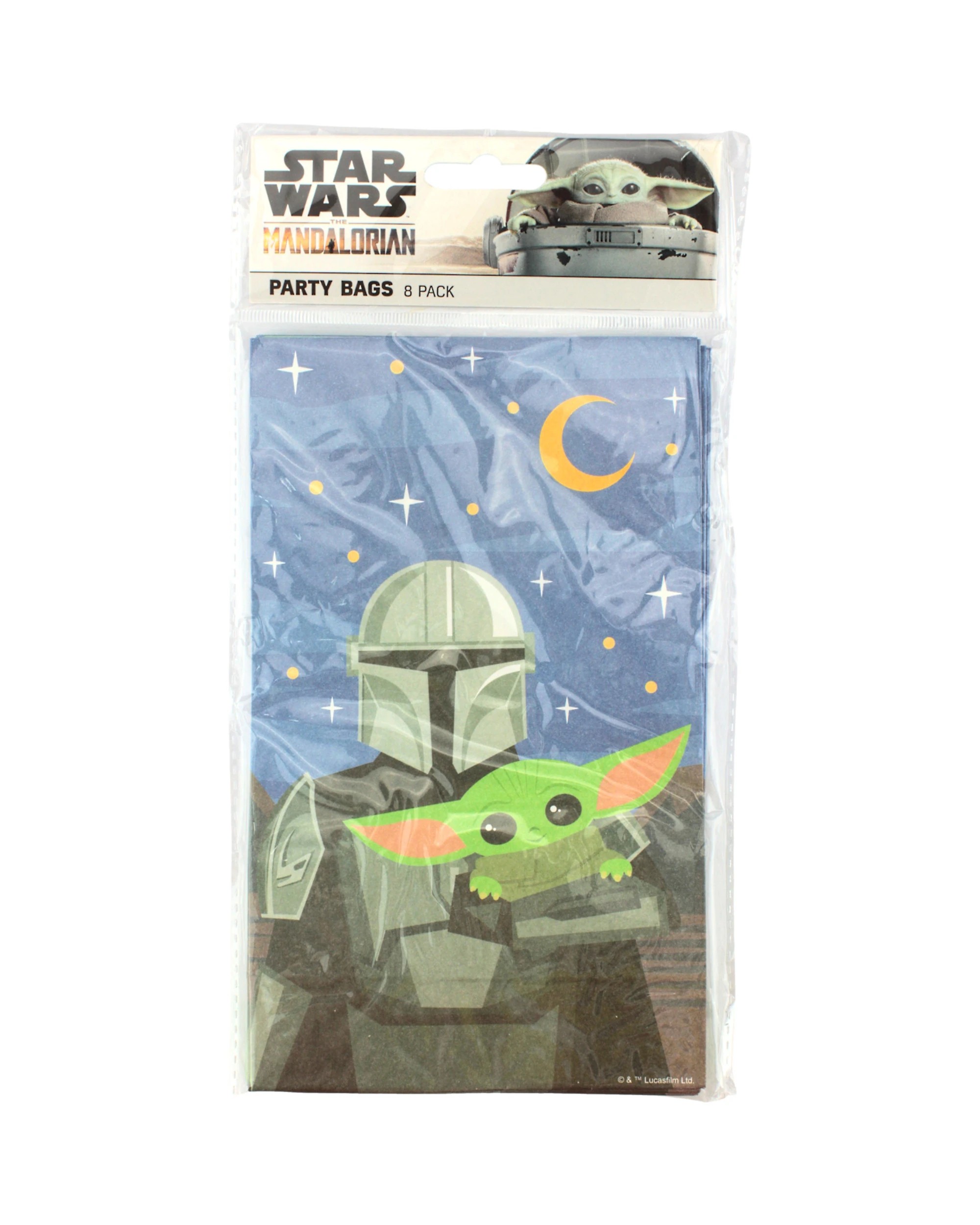 3 Star Wars Star Wars Baby Yoda Paper Party Bags Pack of 8, 3 of 3
