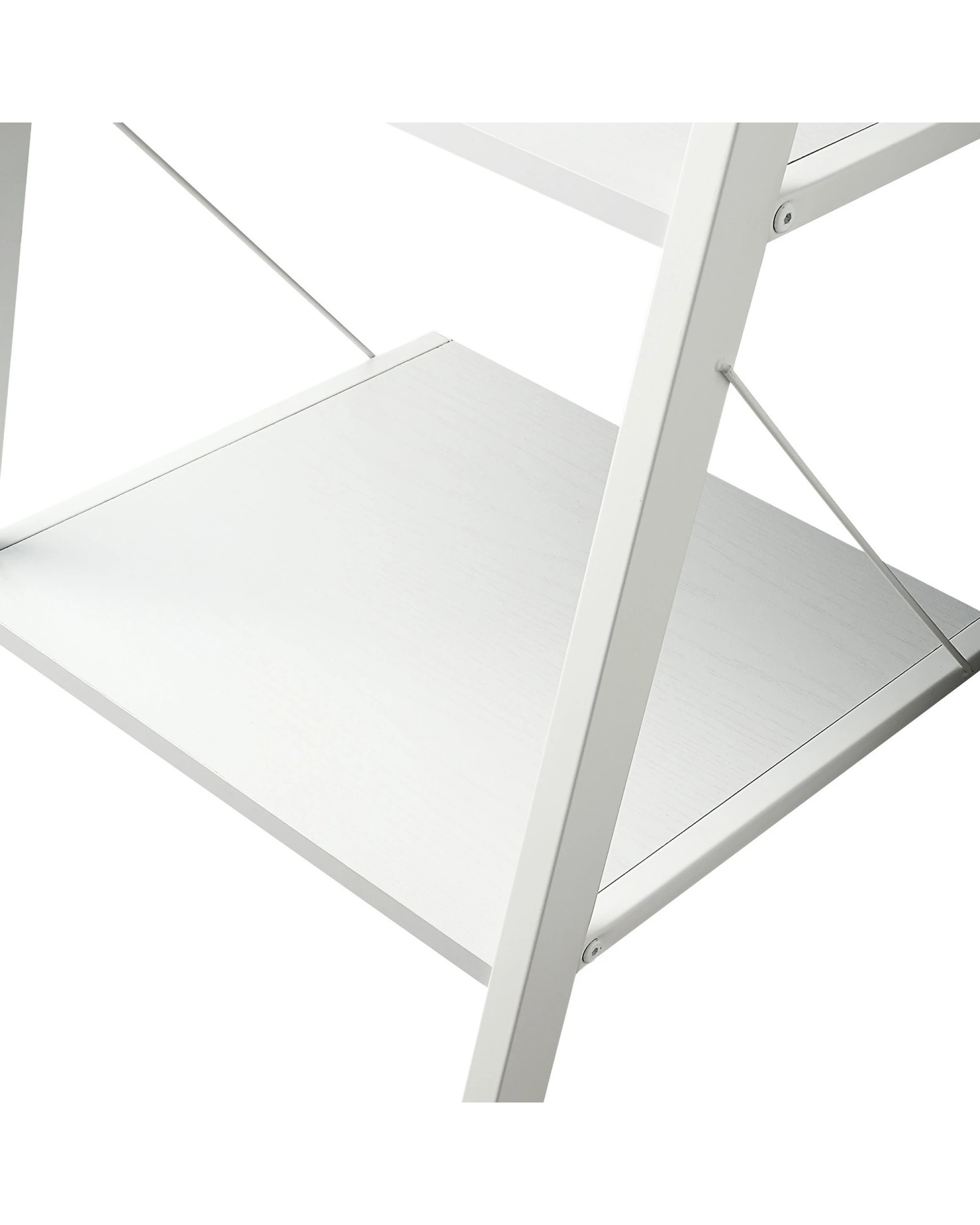4 Sarantino Amelia 5-tier Ladder Shelf In White, 4 of 10