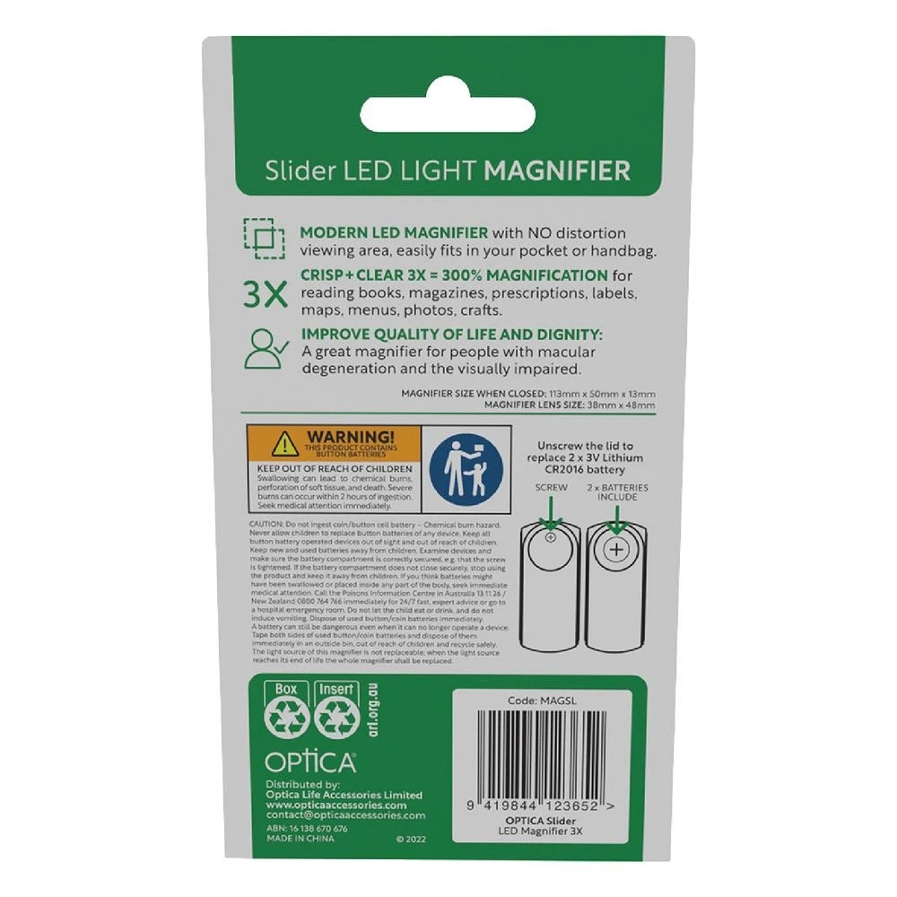 2 Optica Mini-Metro Slider LED Magnifier, 2 of 6