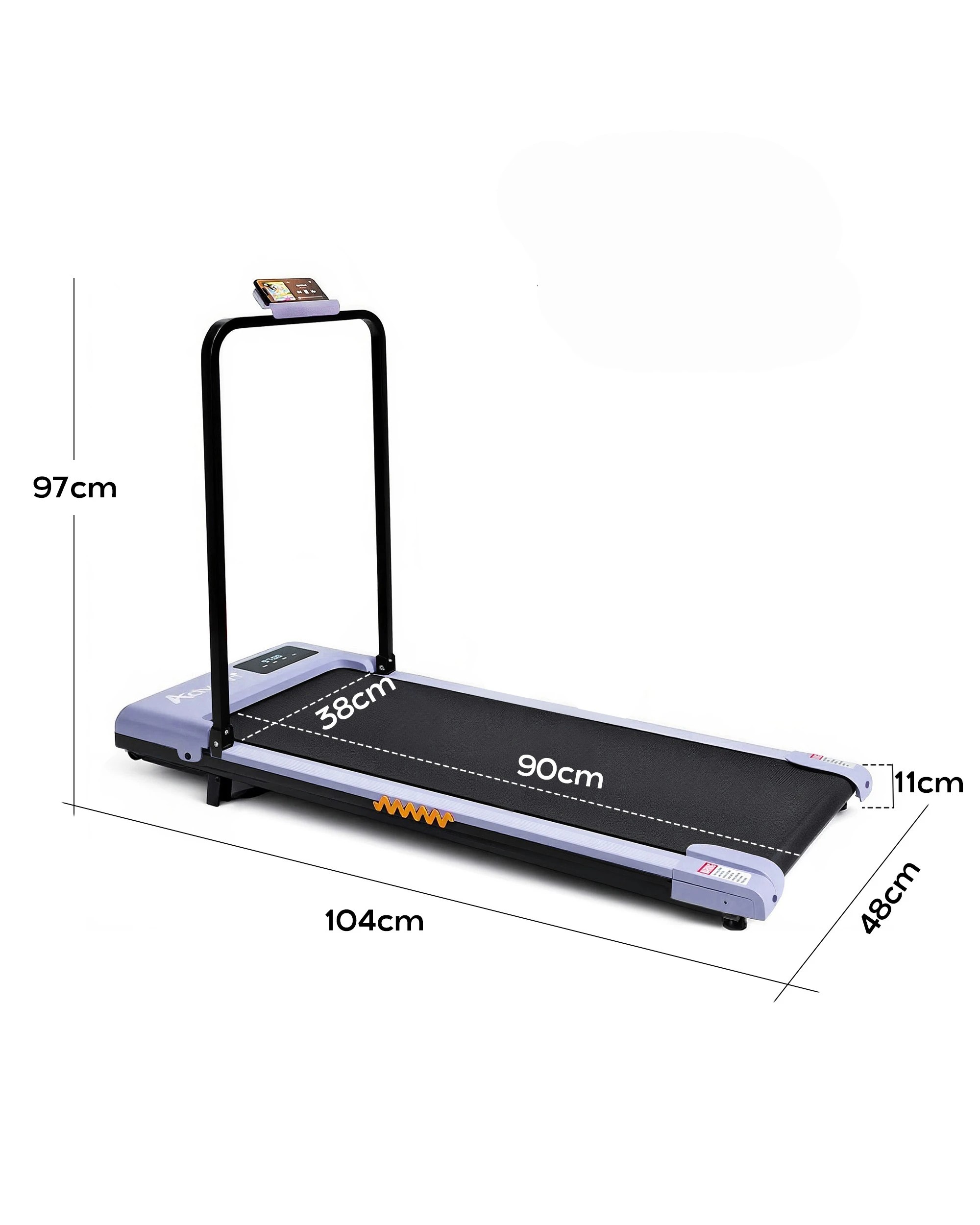 7 Advwin 5% Incline Walking Pad Electric Foldable Treadmill Purple - Purple, 7 of 7