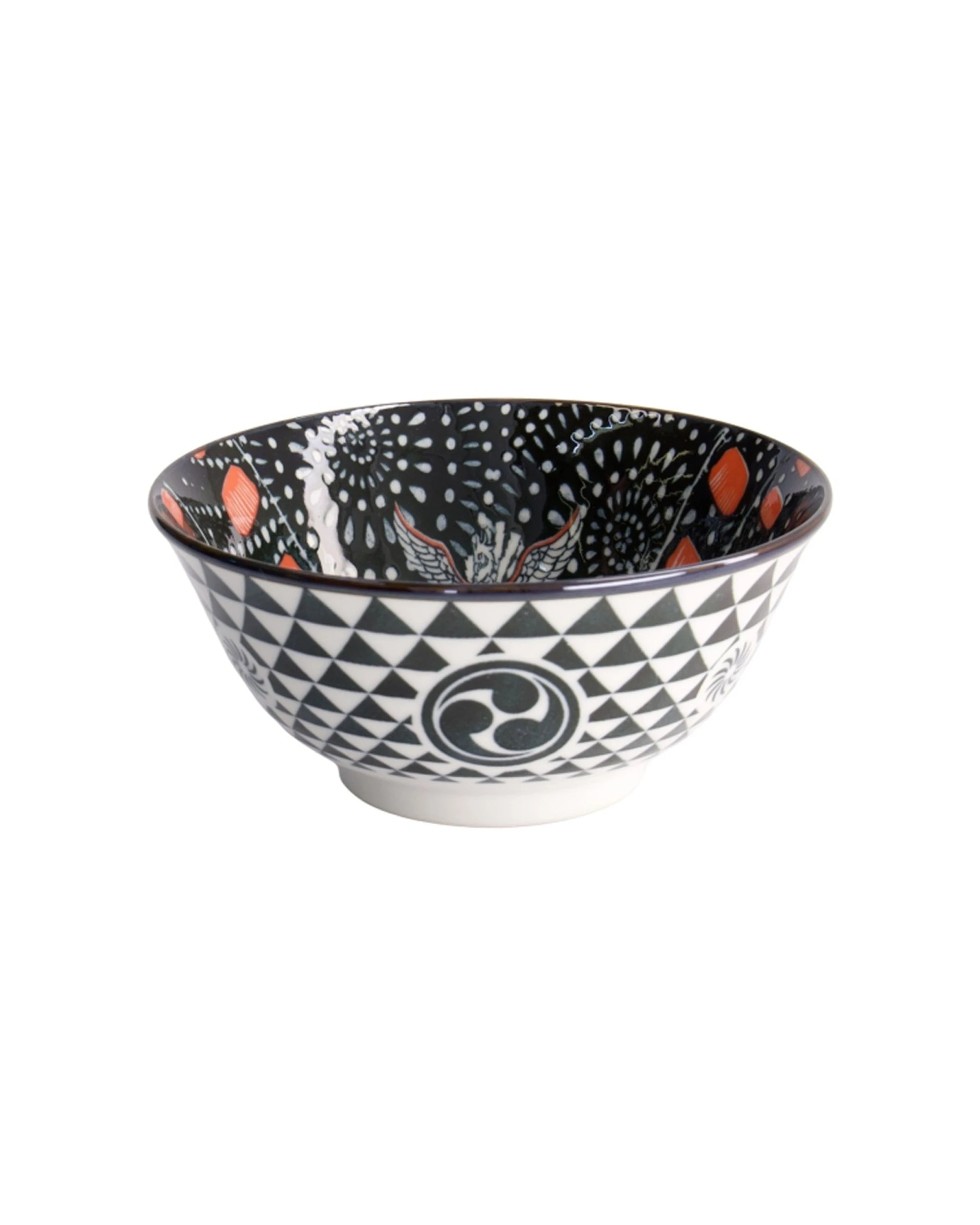 2 Tokyo Design 2PK Asakusa Bowl Japanese Noodle Ceramic Dinnerware Matsuri 15x7cm - Multi, 2 of 4