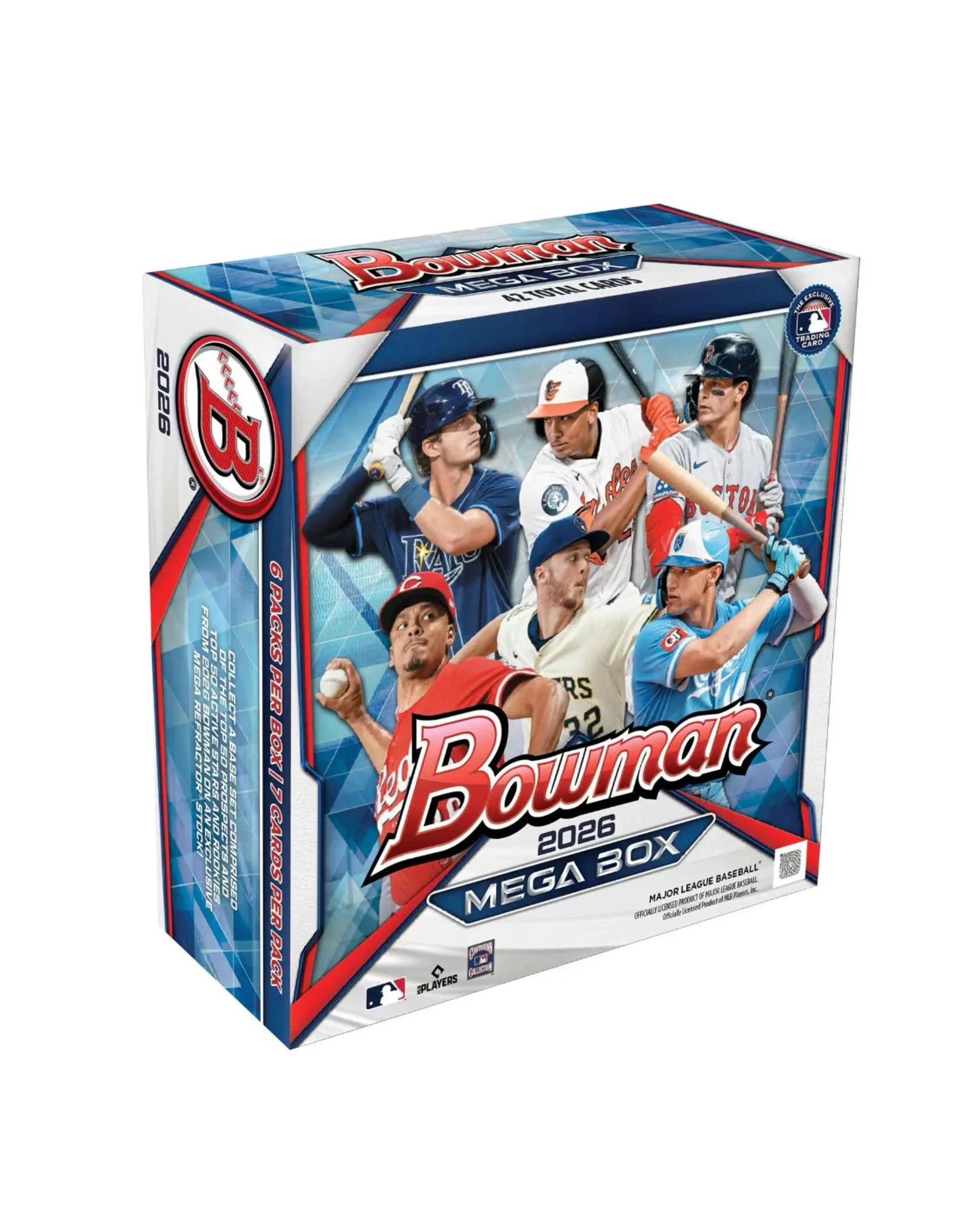 1 Topps Bowman 2026 MLB Baseball Mega Box, 1 of 6