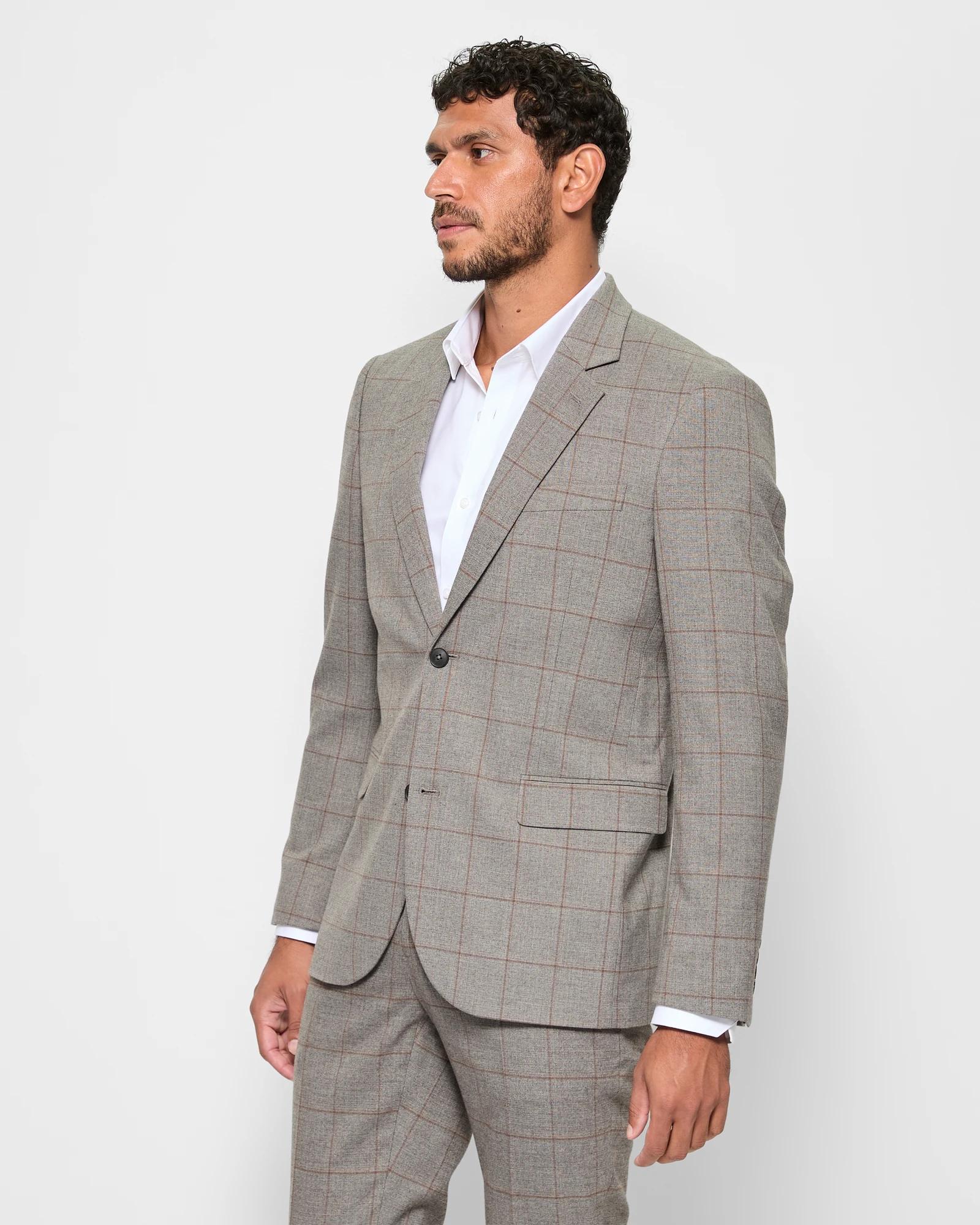 5 Tailored Heritage Check Suit Blazer - Preview CHARCOAL CHECK, 5 of 8