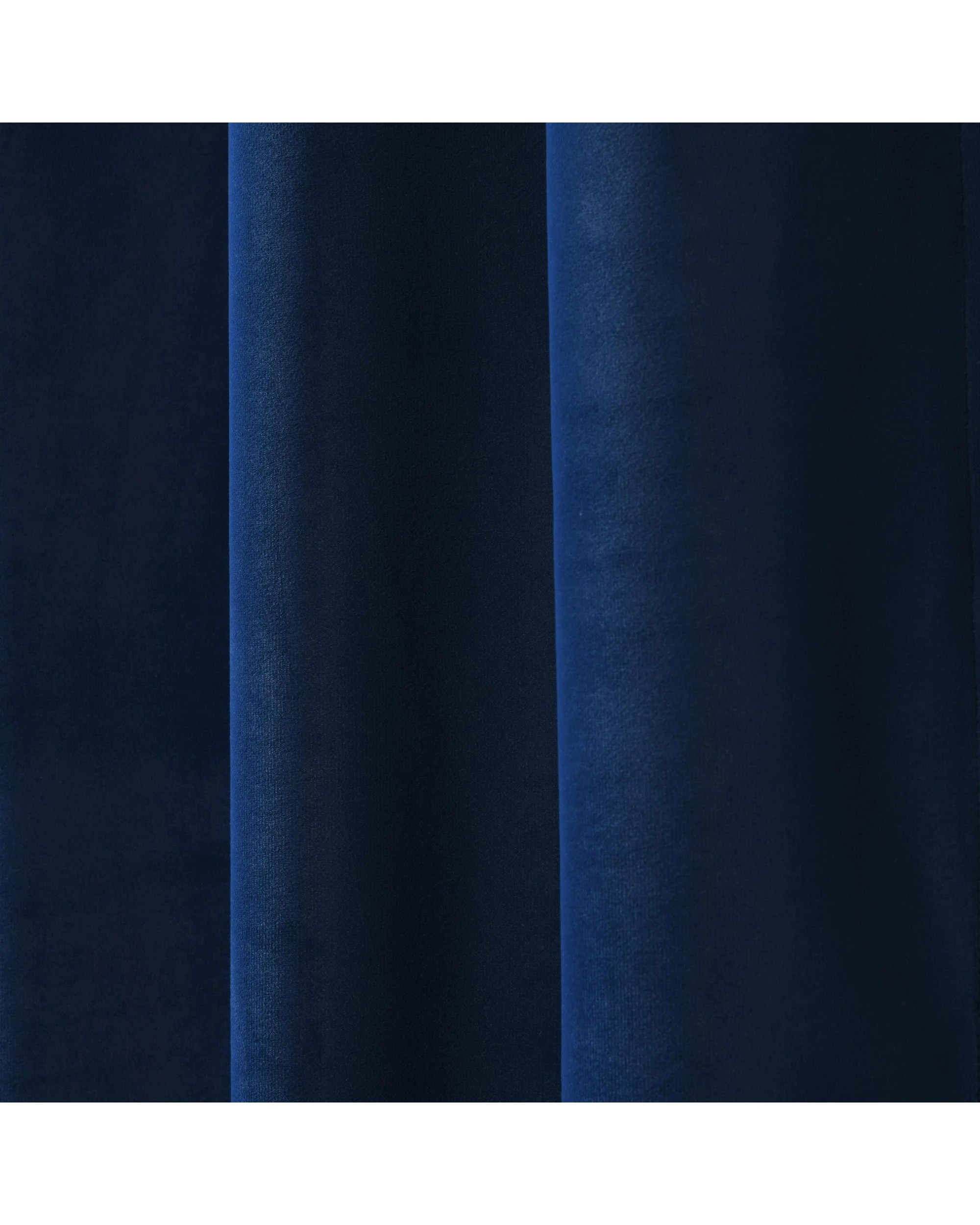 3 Cadence & Co. Byron Matte Velvet 100% Blockout Eyelet Curtain Twin Pack 225x223cm - Navy Blue, 3 of 5