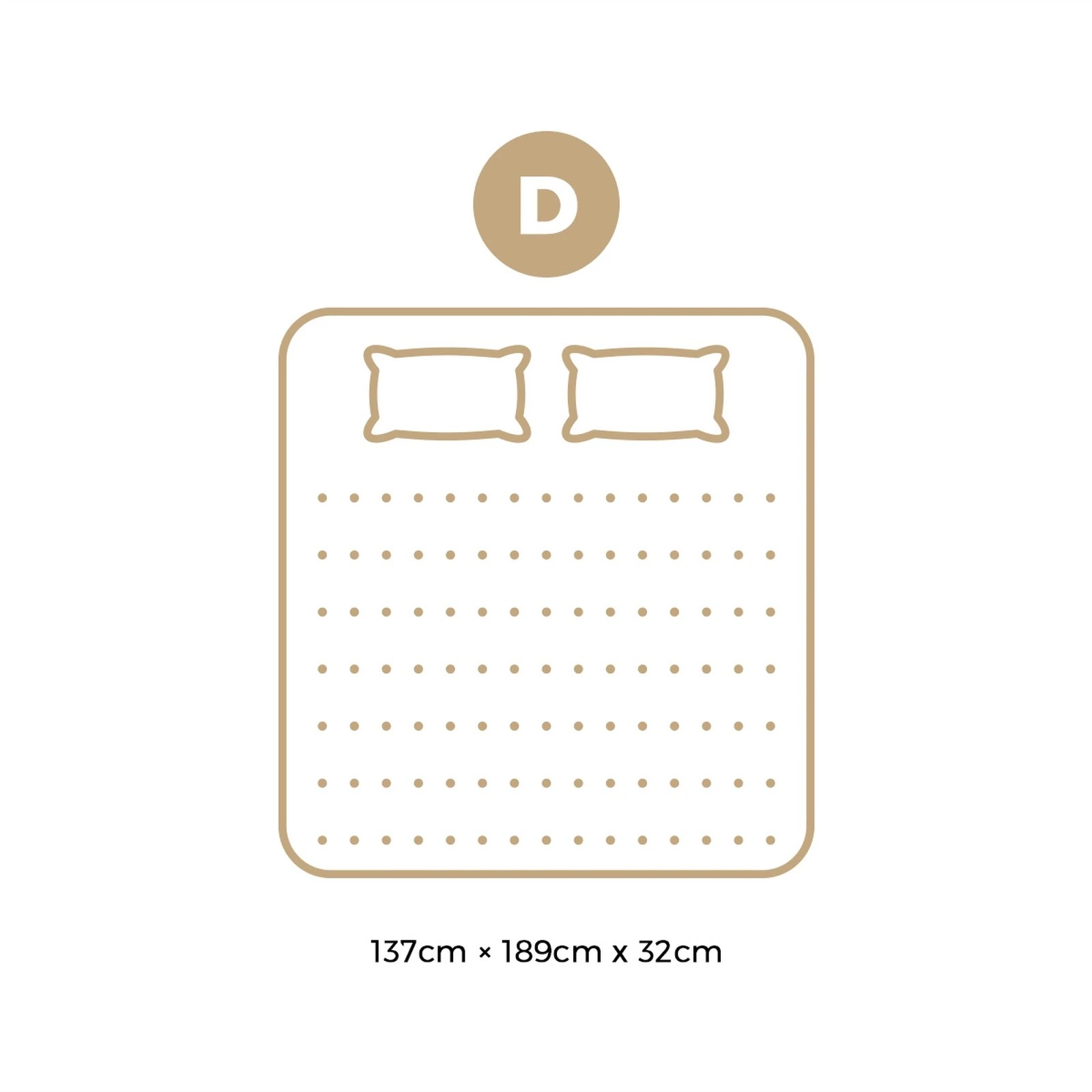 2 Bedra Bedding  Mattress Bamboo Pocket Spring Euro Top Medium Firm Egg Foam 32cm - Double Bed - Black, 2 of 4