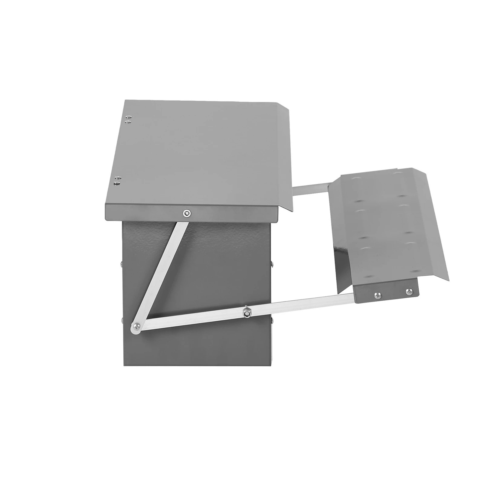 9 Alopet Automatic Chicken Food Feeder Galvanized Treadle Self Opening Feed 10kg - Silver, 9 of 10