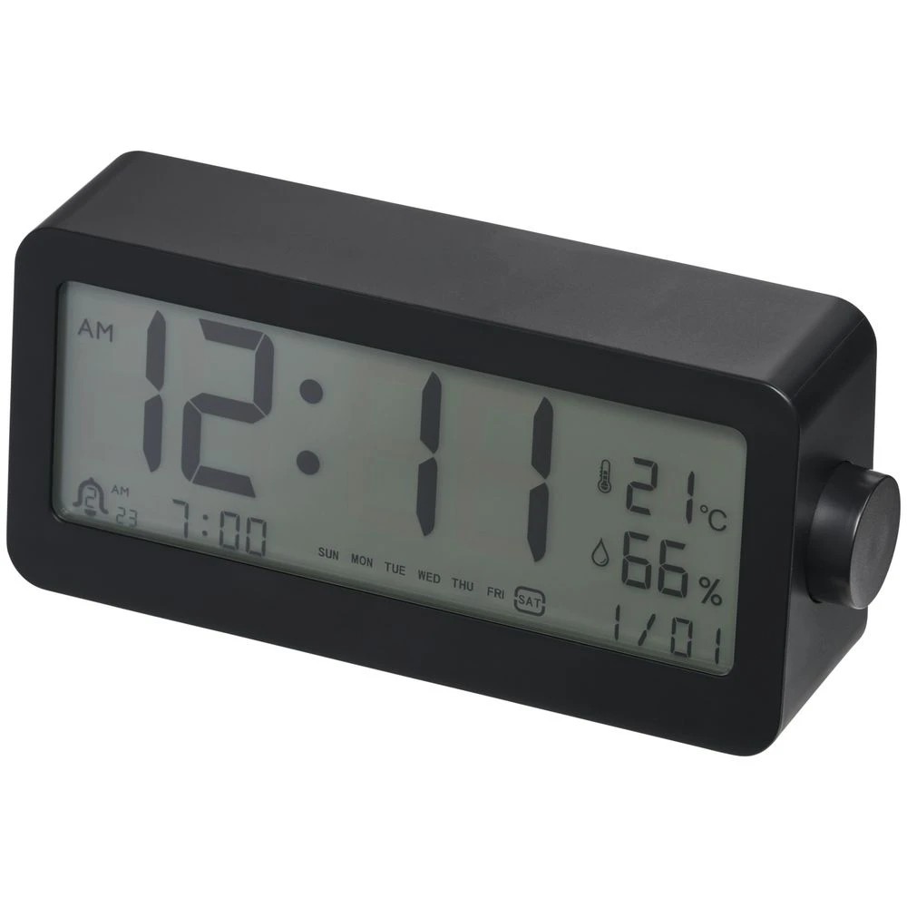 1 J.Burrows Digital Desk Clock Black, 1 of 3