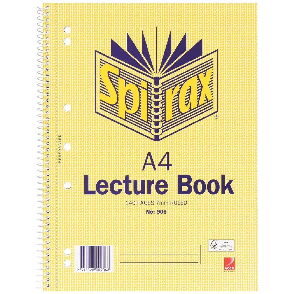 1 Spirax A4 Lecture Book No. 906 140 Page, 1 of 5